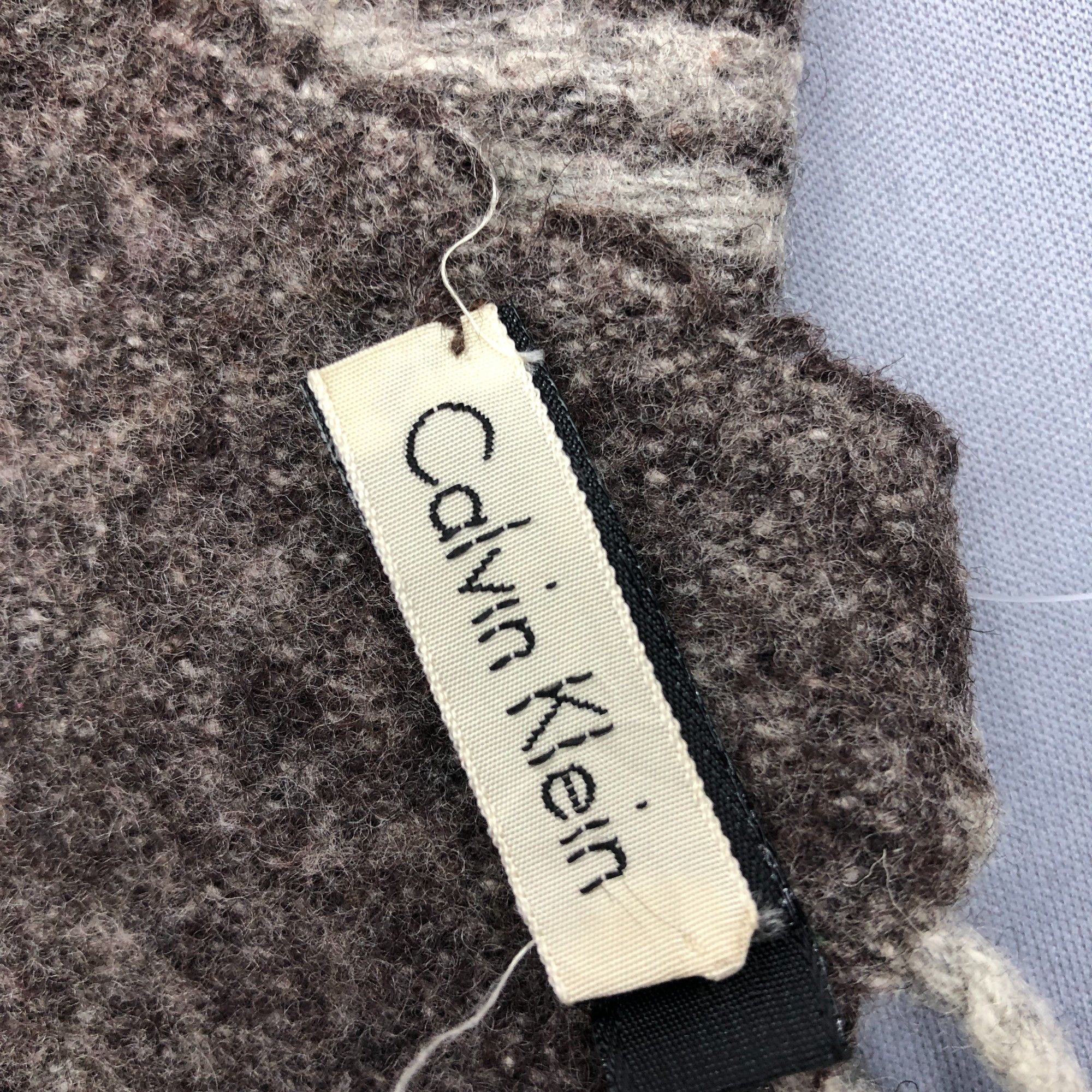 Calvin Klein Vintage Calvin Klein Scarf Muffler Wool Winter Scarves Size ONE SIZE - 5 Thumbnail