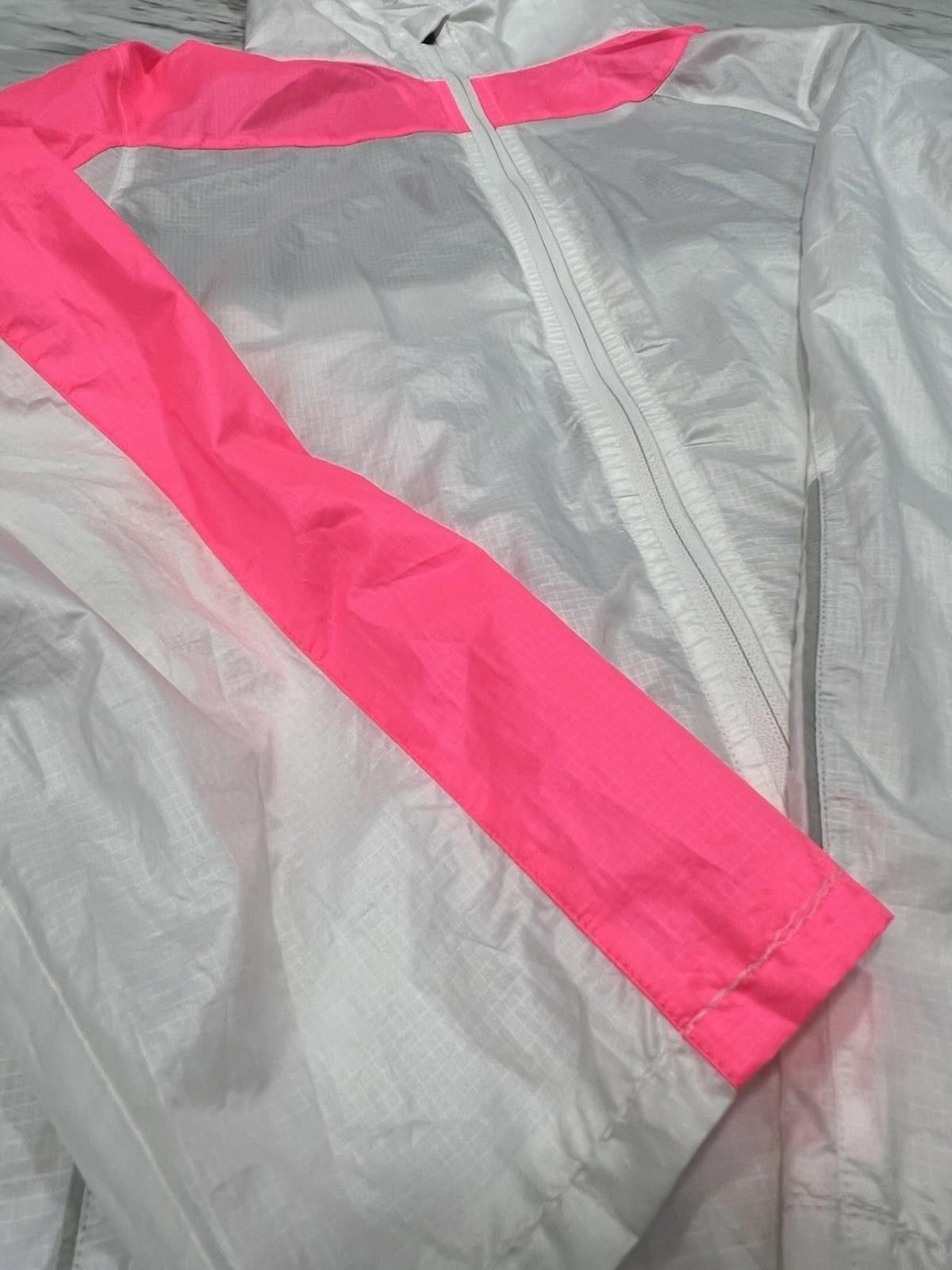 Other Brooks Womens Lightweight Hooded Windbreaker White Pink #8 Size S / US 4 / IT 40 - 4 Thumbnail