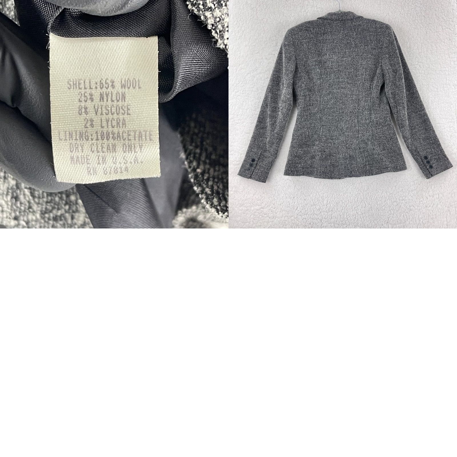 Vintage Caché Jacket Womens Size 10 Wool Black Button-Up Long Sleeve VTG USA Made Jacket Size L / US 10 / IT 46 - 9 Thumbnail