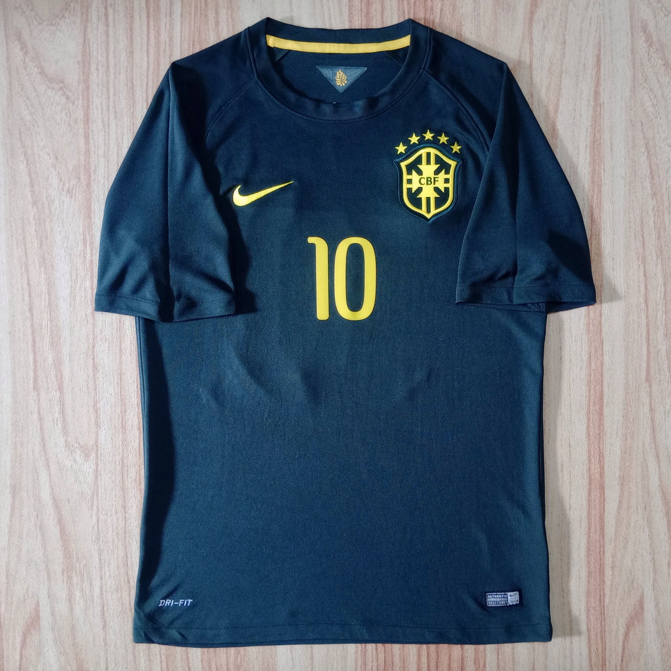 Brazil Brasil 2014 World Cup 3rd Nike Dri-Fit Soccer Jersey - online Men's Medium M