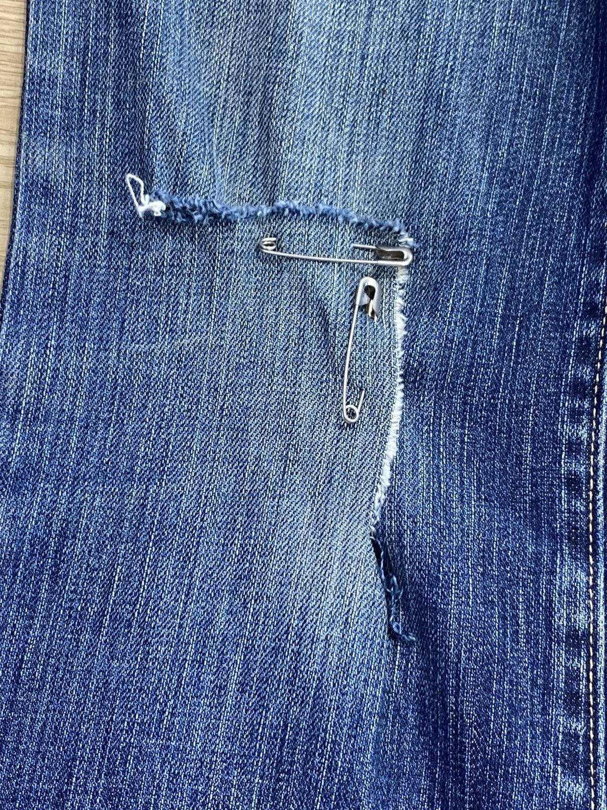 Gap GAP Blue Wash Style Ribbed Flare Jeans Size US 30 / EU 46 - 17 Thumbnail