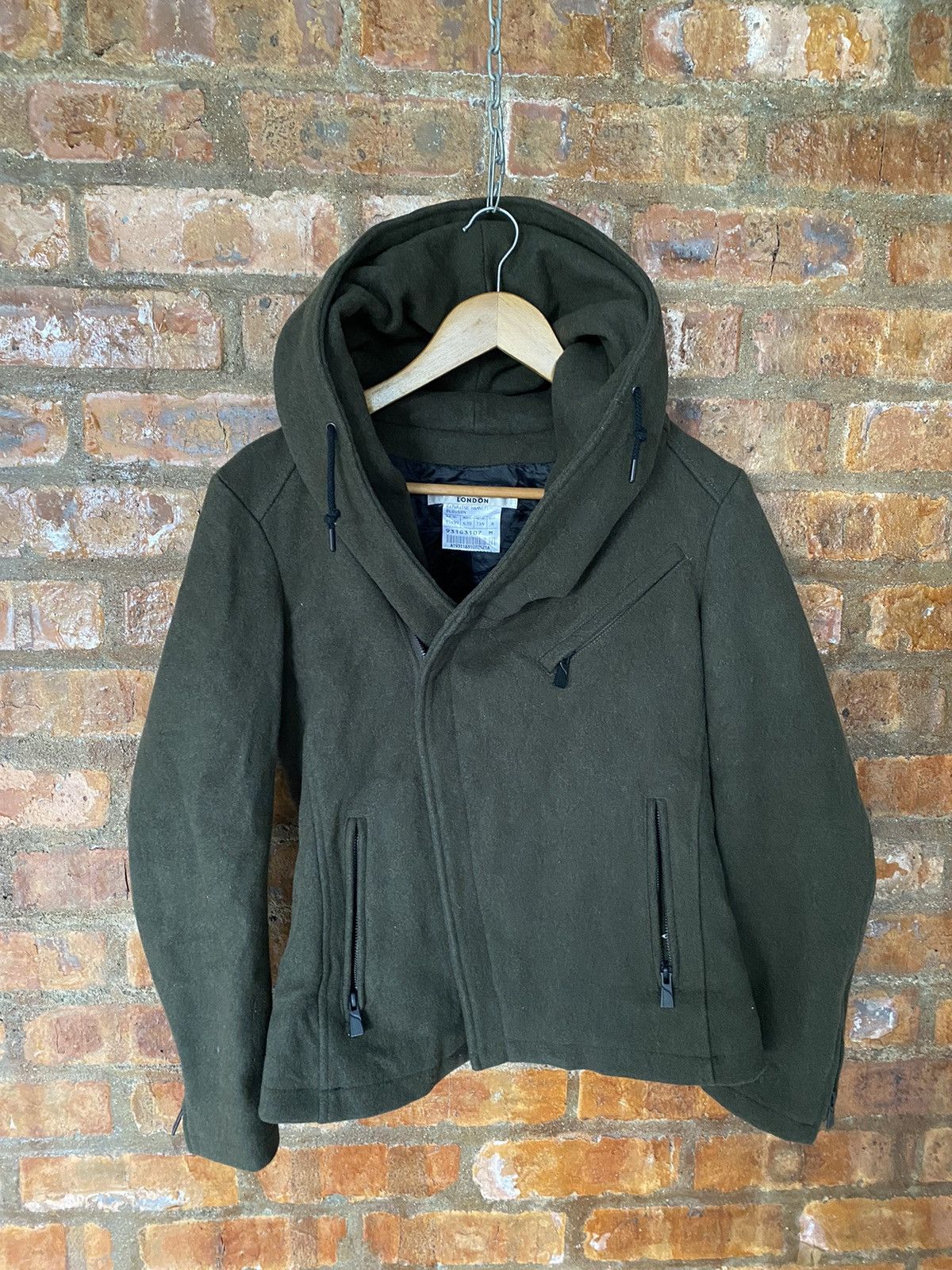 Katharine Hamnett London Vtg K.Hamnett Gimmick Bono Wool padded large hoodie Size US S / EU 44-46 / 1 - 7 Thumbnail