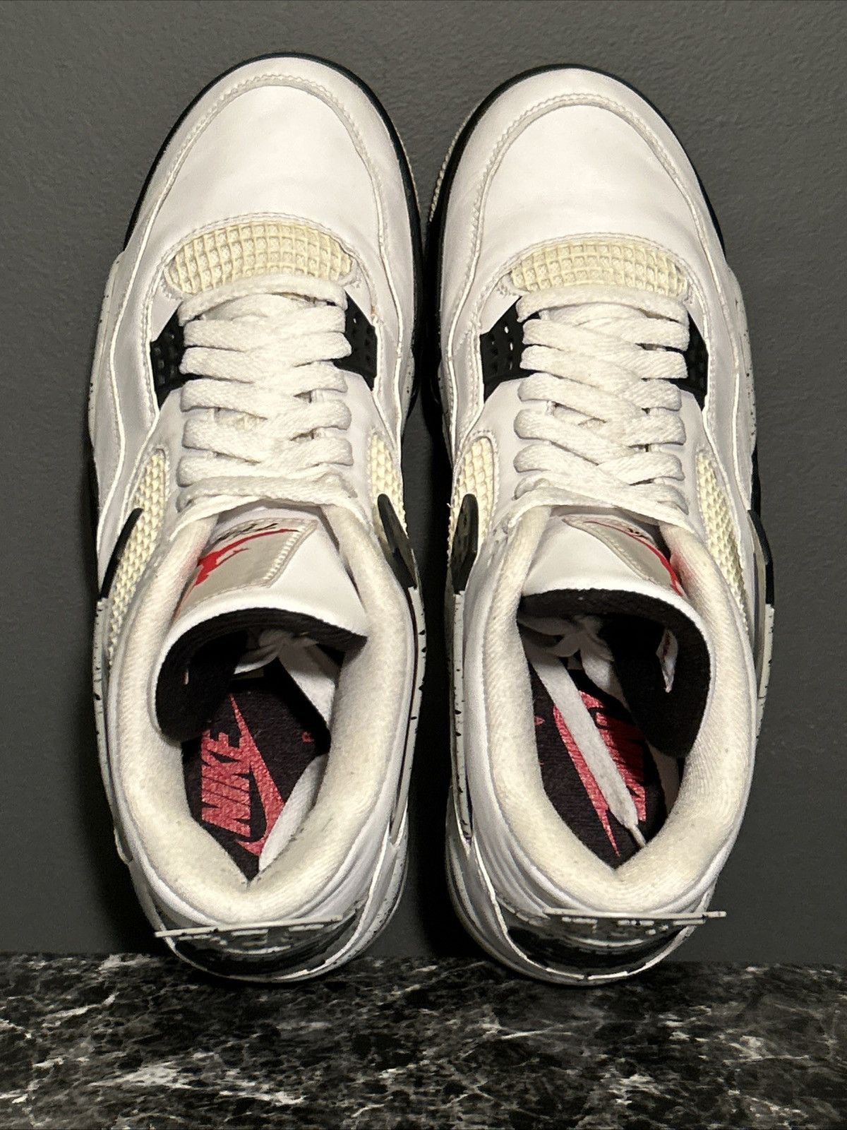 Nike Nike Air Jordan 4 White Cement Mens Size 10.5 840606-192 Size US 10.5 / EU 43-44 - 7 Thumbnail