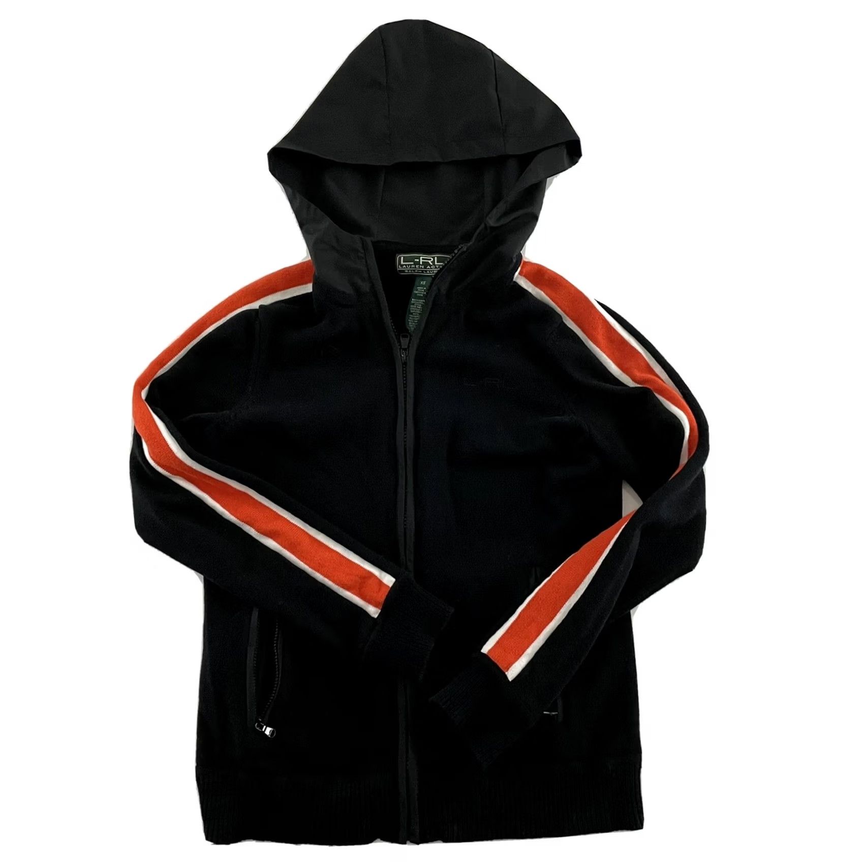 Ralph Lauren Lauren Ralph Lauren Active Full Zip Hooded Sweater Women's XS Black Orange Shirt Hoodie Womens XS Black Lauren Ralph Lauren Activewearhoodie Size XS / US 0-2 / IT 36-38 - 2 Thumbnail