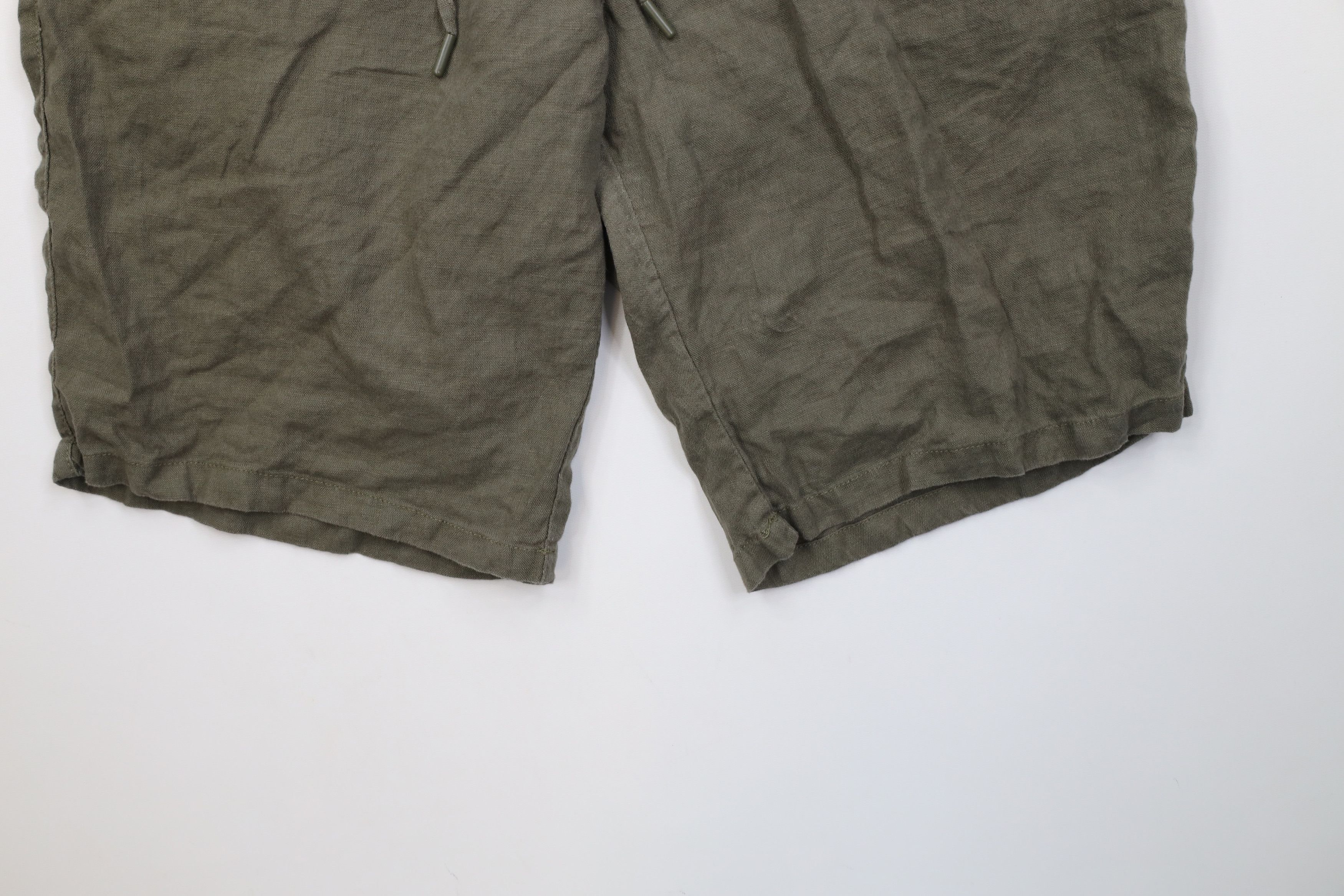 Vintage Vintage Y2K Streetwear Pure Linen Harem Beach Shorts Green Size US 40 / EU 56 - 4 Thumbnail