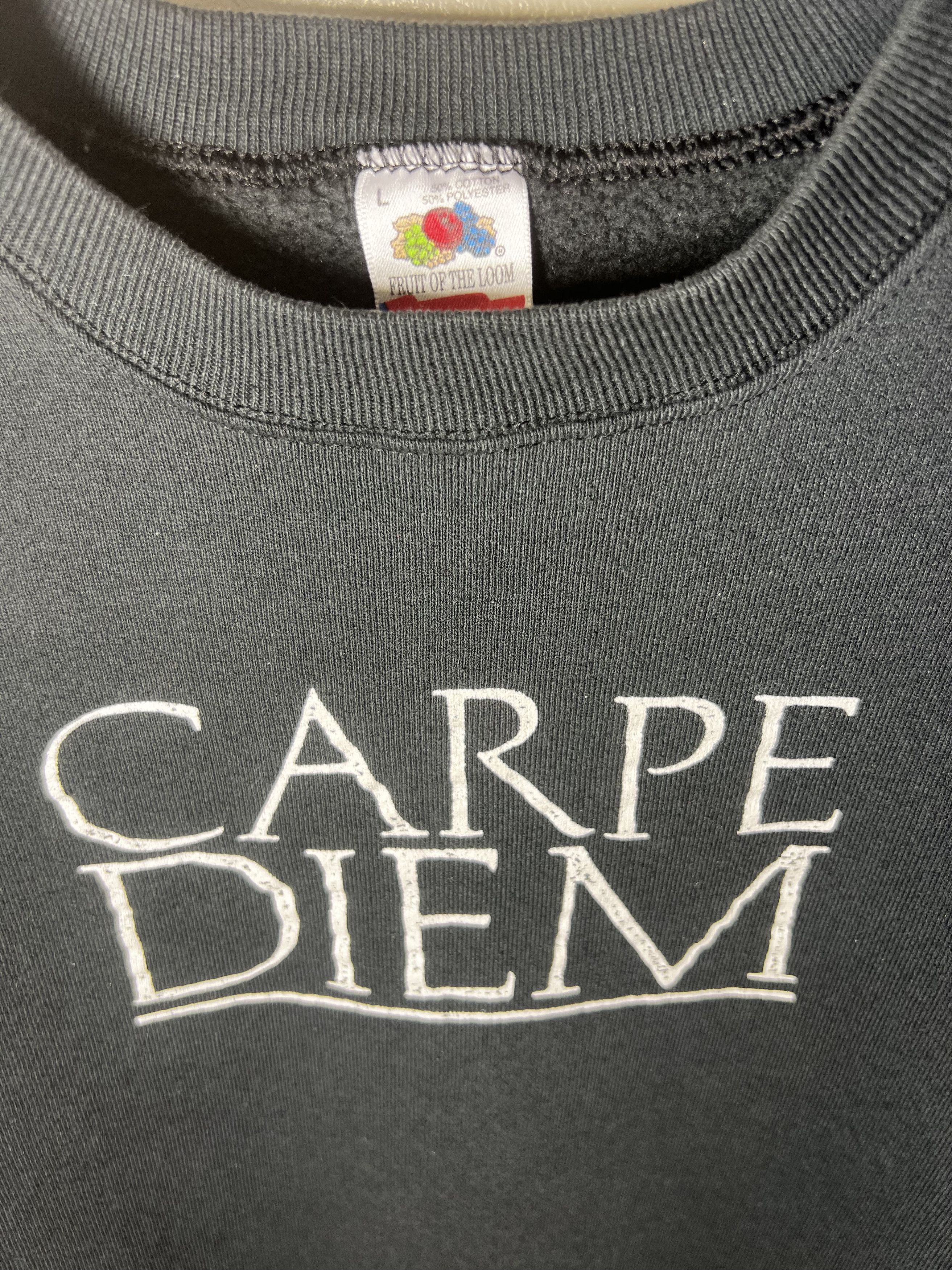 Vintage Vintage Carpe Diem - Seize the Day Pullover Sweatshirt Size US L / EU 52-54 / 3 - 4 Thumbnail