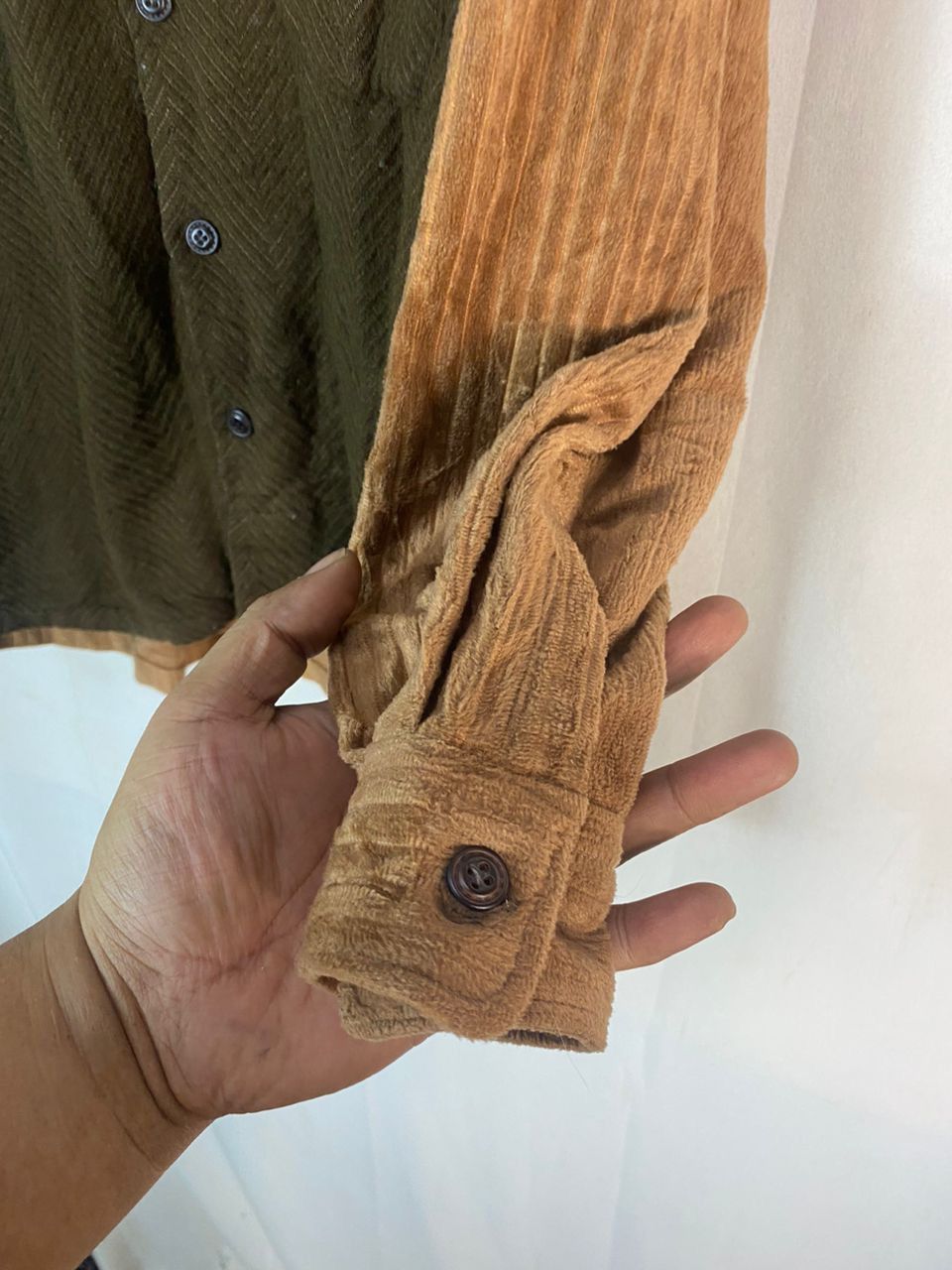 Japanese Brand Agate cosmopolitan button up cudroy/wool shirt Size US L / EU 52-54 / 3 - 9 Thumbnail