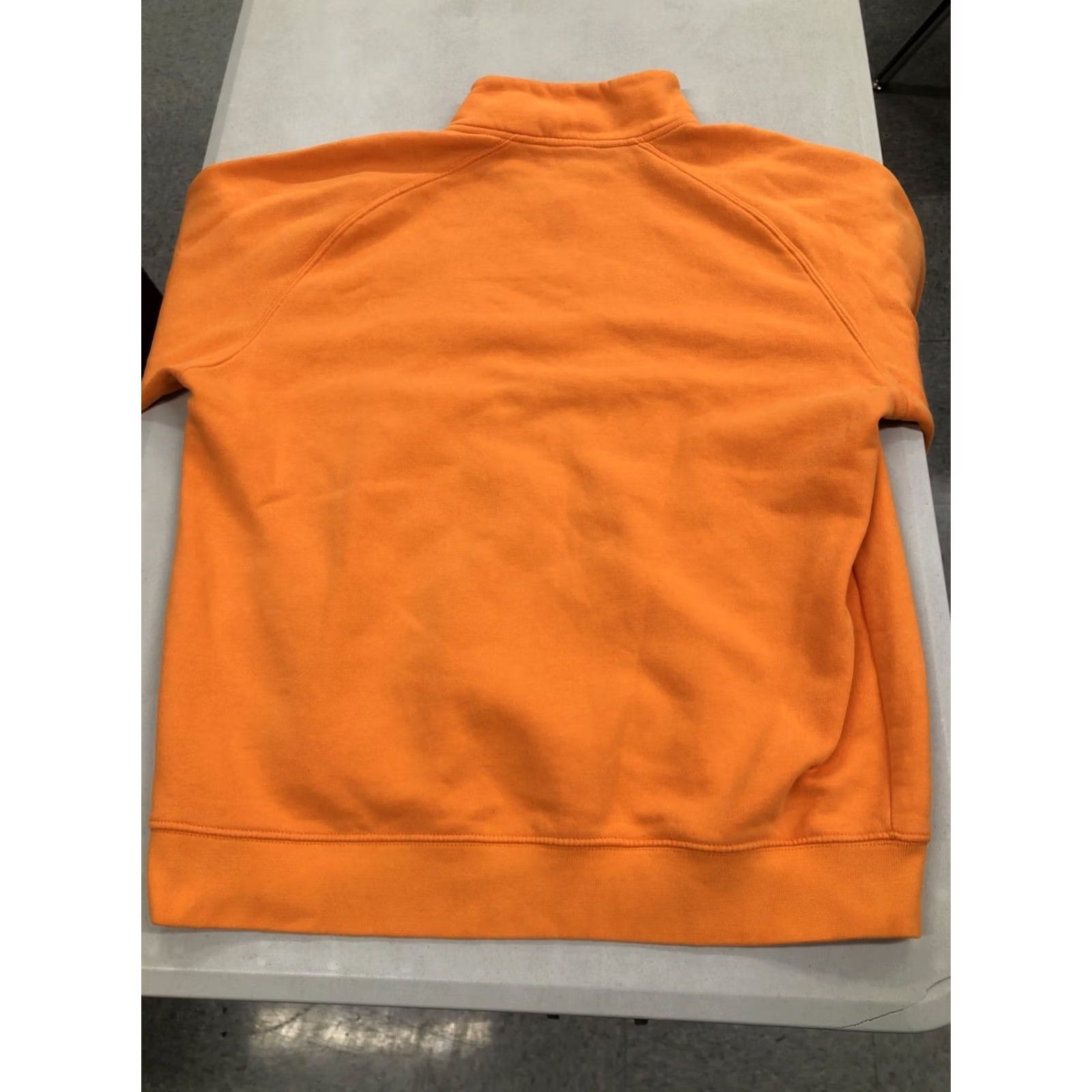 Nike VINTAGE Nike Sweatshirt Mens Medium Orange 1/4 Zip Pullover Sweater Spellout Mens Regular Solid 90s Sports Size US M / EU 48-50 / 2 - 6 Thumbnail