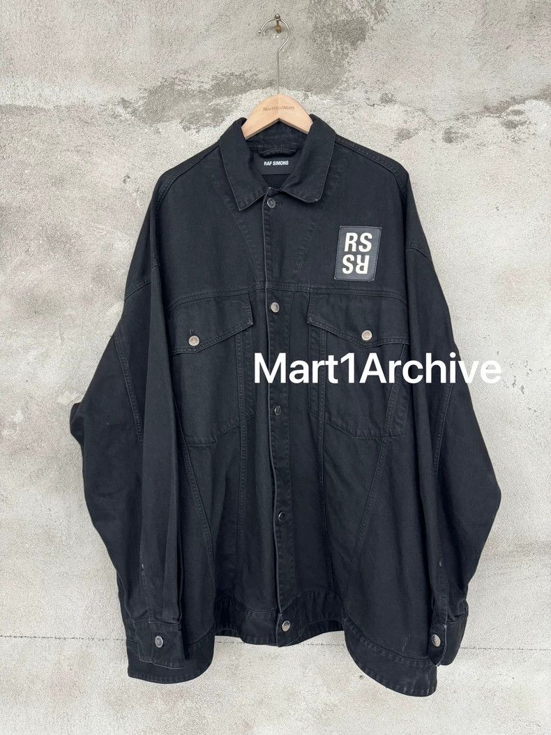 Raf Simons RAF SIMONS Slogan leather tag silhouette jacket 2502-Nextar Size US S / EU 44-46 / 1 - 1 Thumbnail