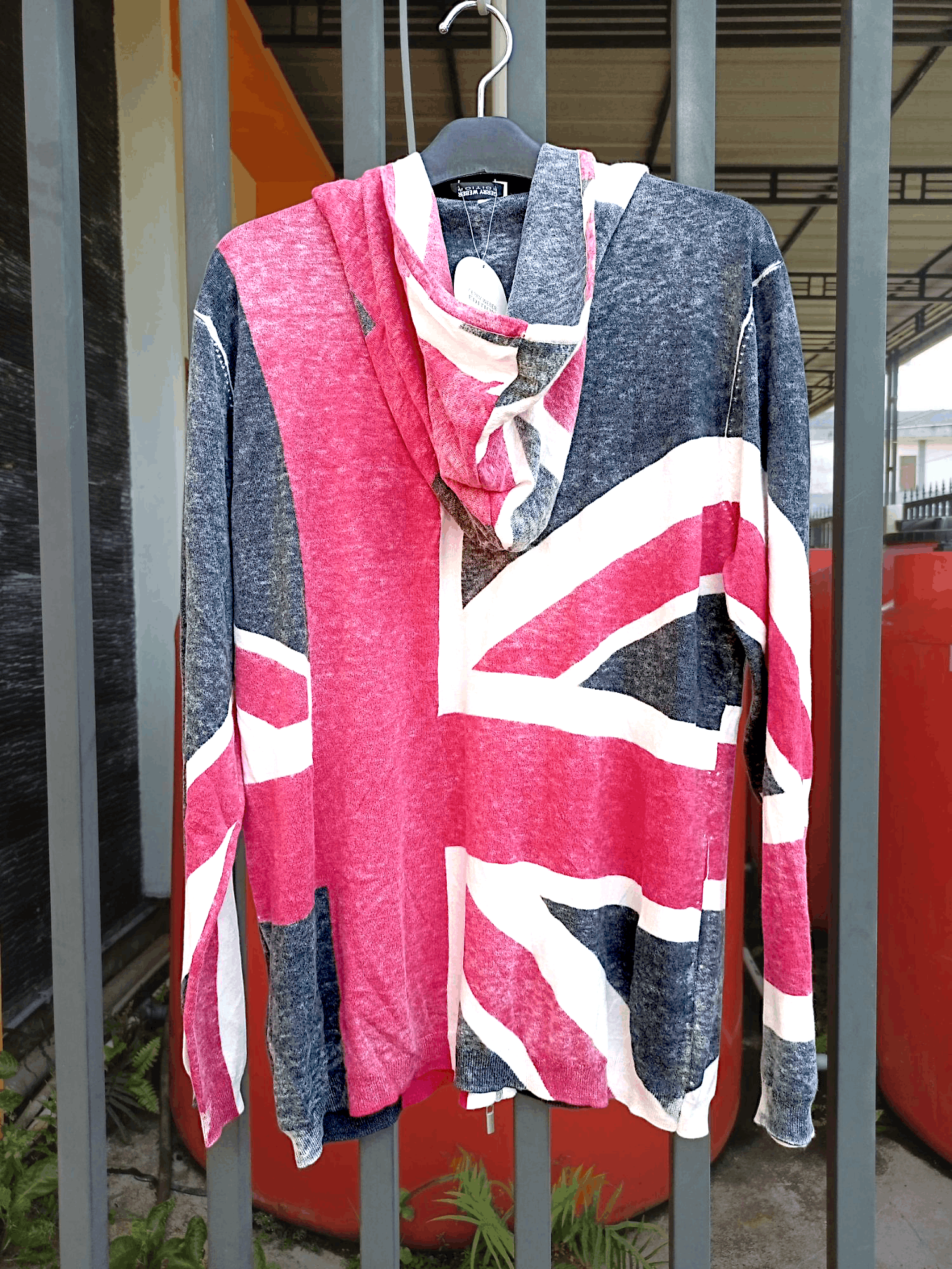 Designer × Japanese Brand Gerry Weber Zipper Hoodie Union Jack All Over Print Size US L / EU 52-54 / 3 - 6 Thumbnail