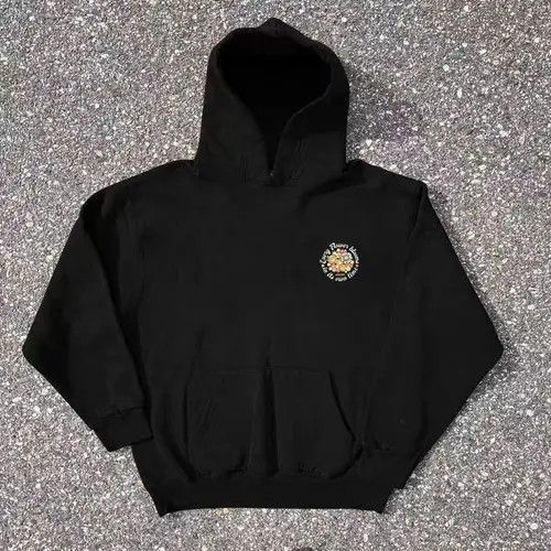 VIBE Hip Hop Floral Smiley Print Casual XL Hooded Sweatshirt Size US XL / EU 56 / 4 - 2 Thumbnail