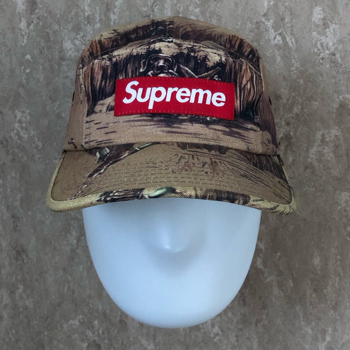 image of Supreme Dogs And Ducks Camp Cap in Beige, Men's