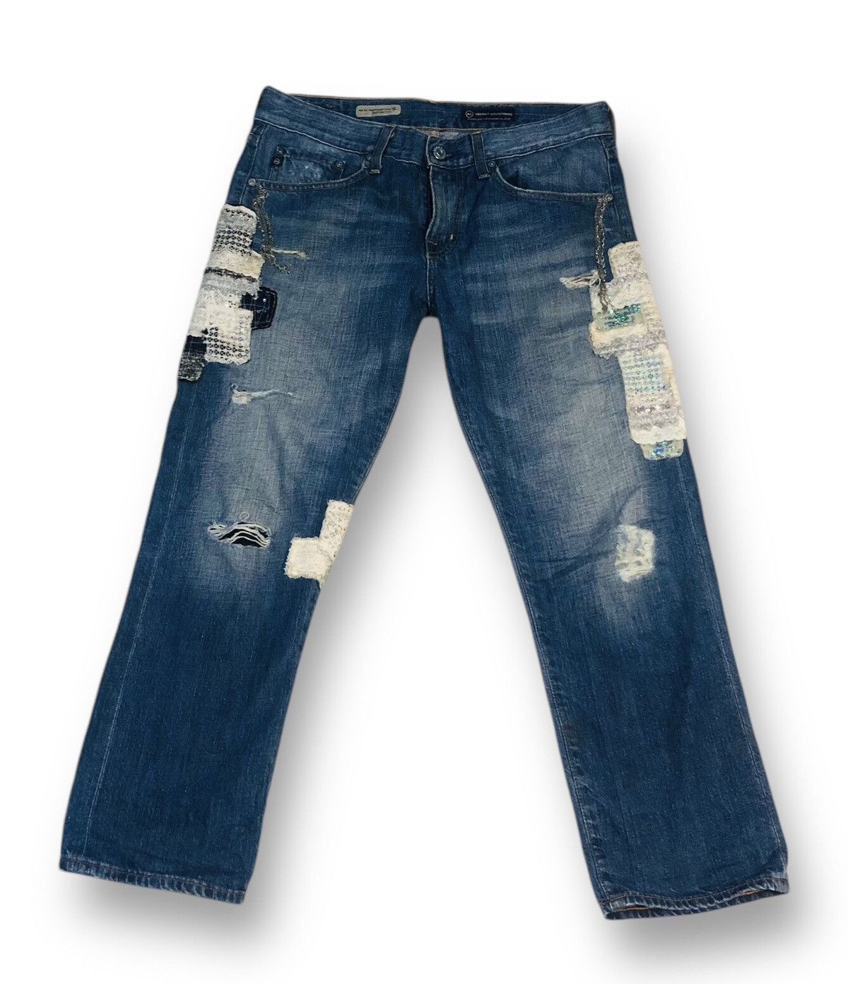 AG Adriano Goldschmied Distressed Denim Adriano Goldschmied Jeans MadeInUsa (3) Size 32" / US 10 / IT 46 - 1 Thumbnail