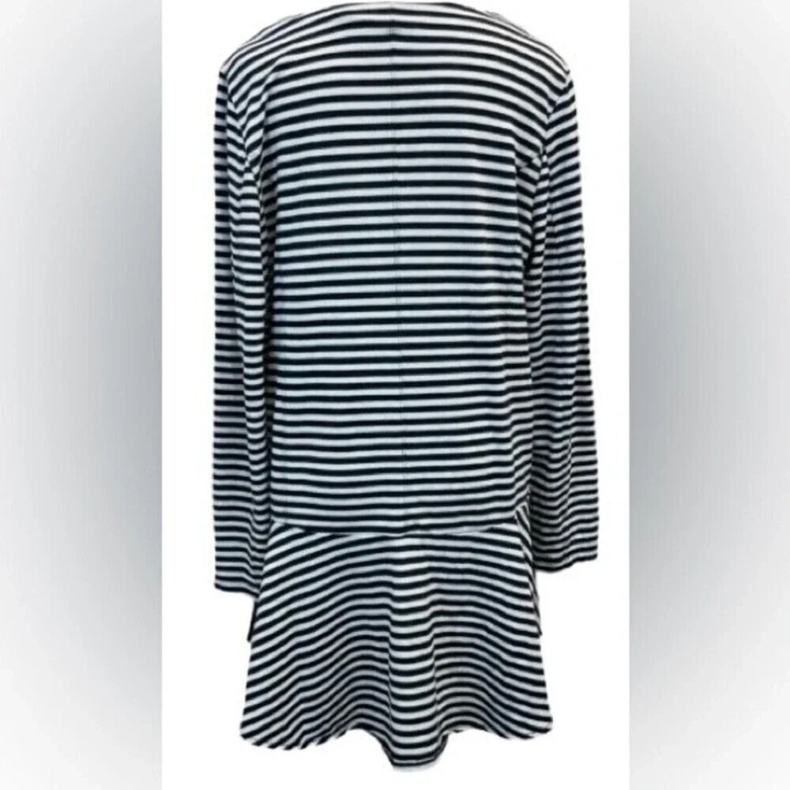 Soft Surroundings Soft Surroundings Calista jacket with a back ruffle, size Lg Size L / US 10 / IT 46 - 4 Thumbnail