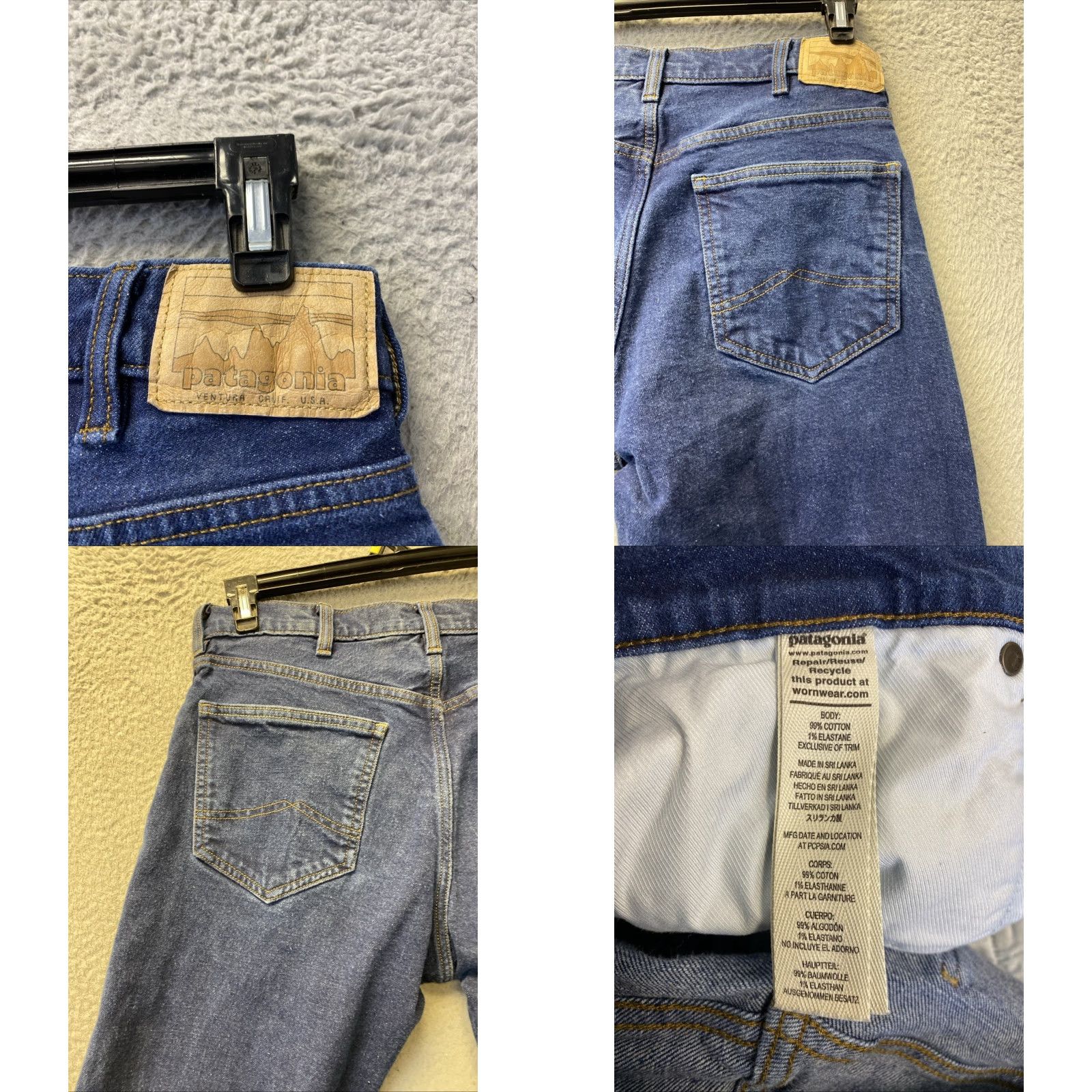 Patagonia Patagonia Jeans Pants Mens 32x32 Blue Denim / 0131 Jeans Flat Front Regular Fit 5-Pocket Cotton Denim Blue Handcrafted? Size US 32 / EU 48 - 9 Thumbnail