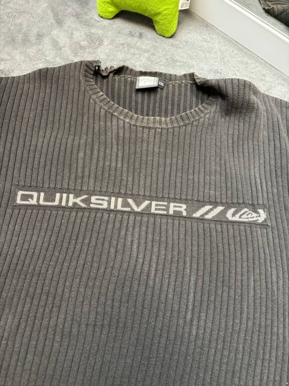 Quiksilver × Vintage Vintage Y2K Quicksilver faded Knit Sweater logo Size US XXL / EU 58 / 5 - 2 Thumbnail