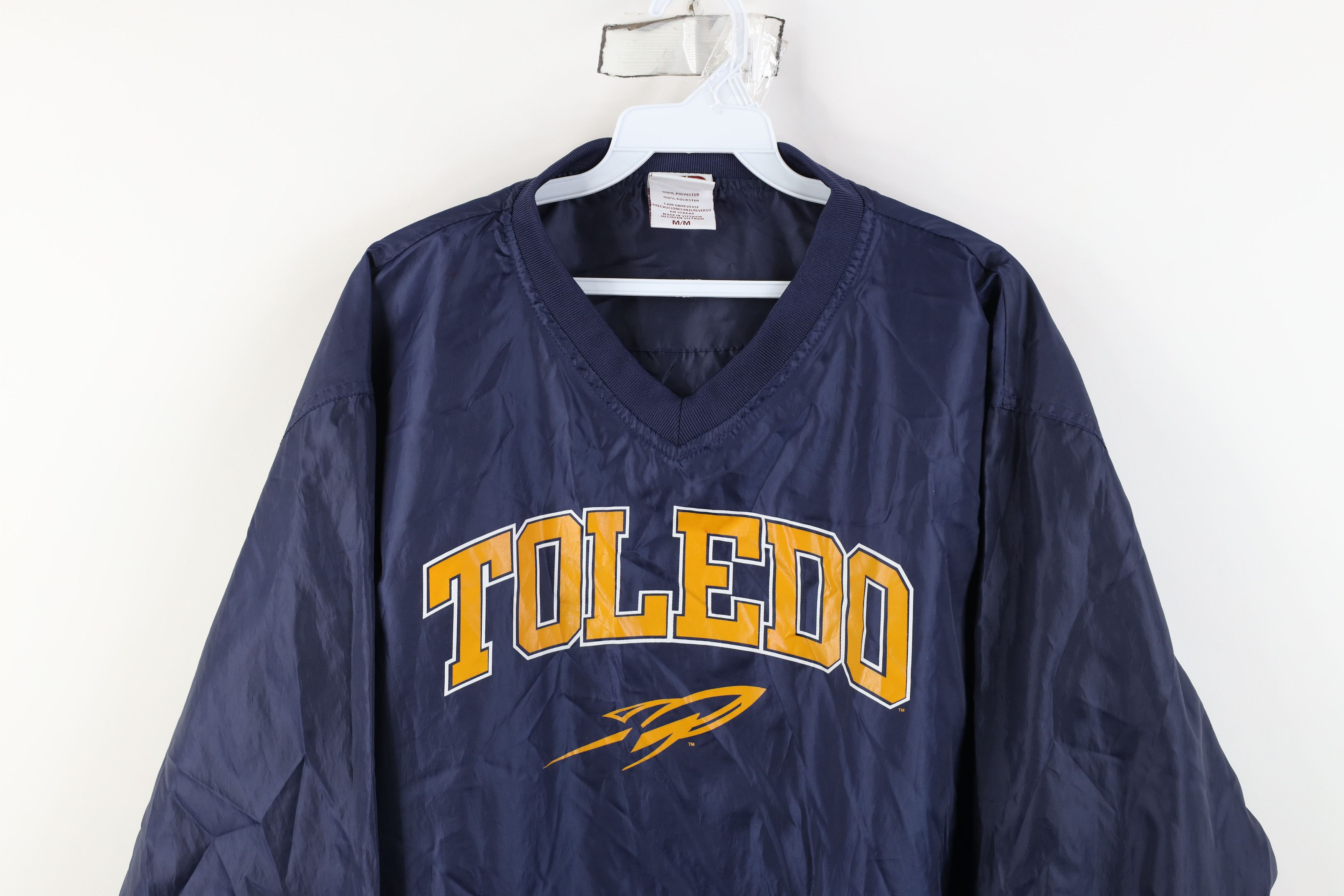 Vintage Vintage 90s University of Toledo Pullover Windbreaker Jacket Size US M / EU 48-50 / 2 - 2 Thumbnail