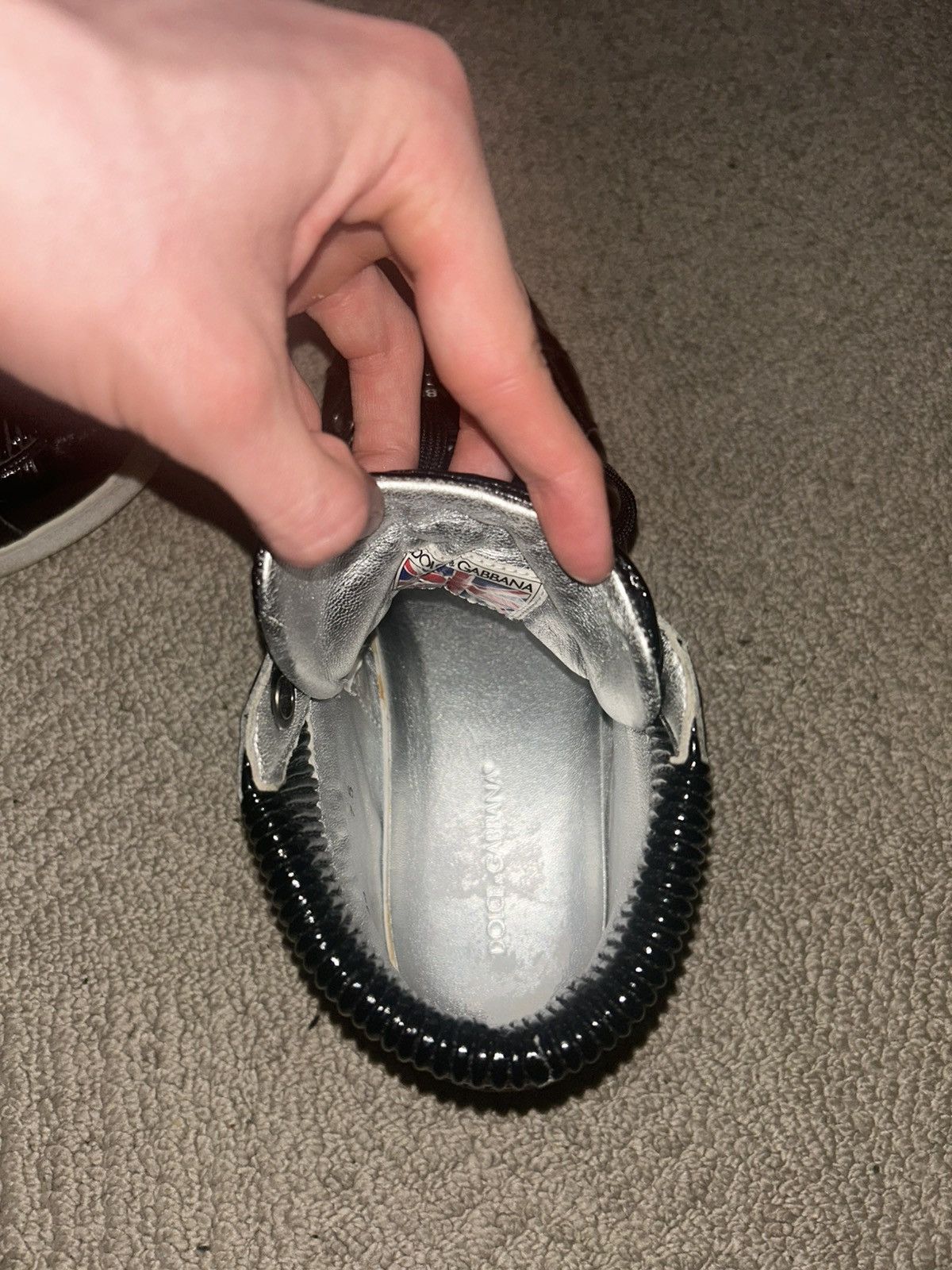 Dolce & Gabbana Dolce&Gabbana High Top Sneakers Early 2000’s patent leather Size US 9 / EU 42 - 8 Thumbnail
