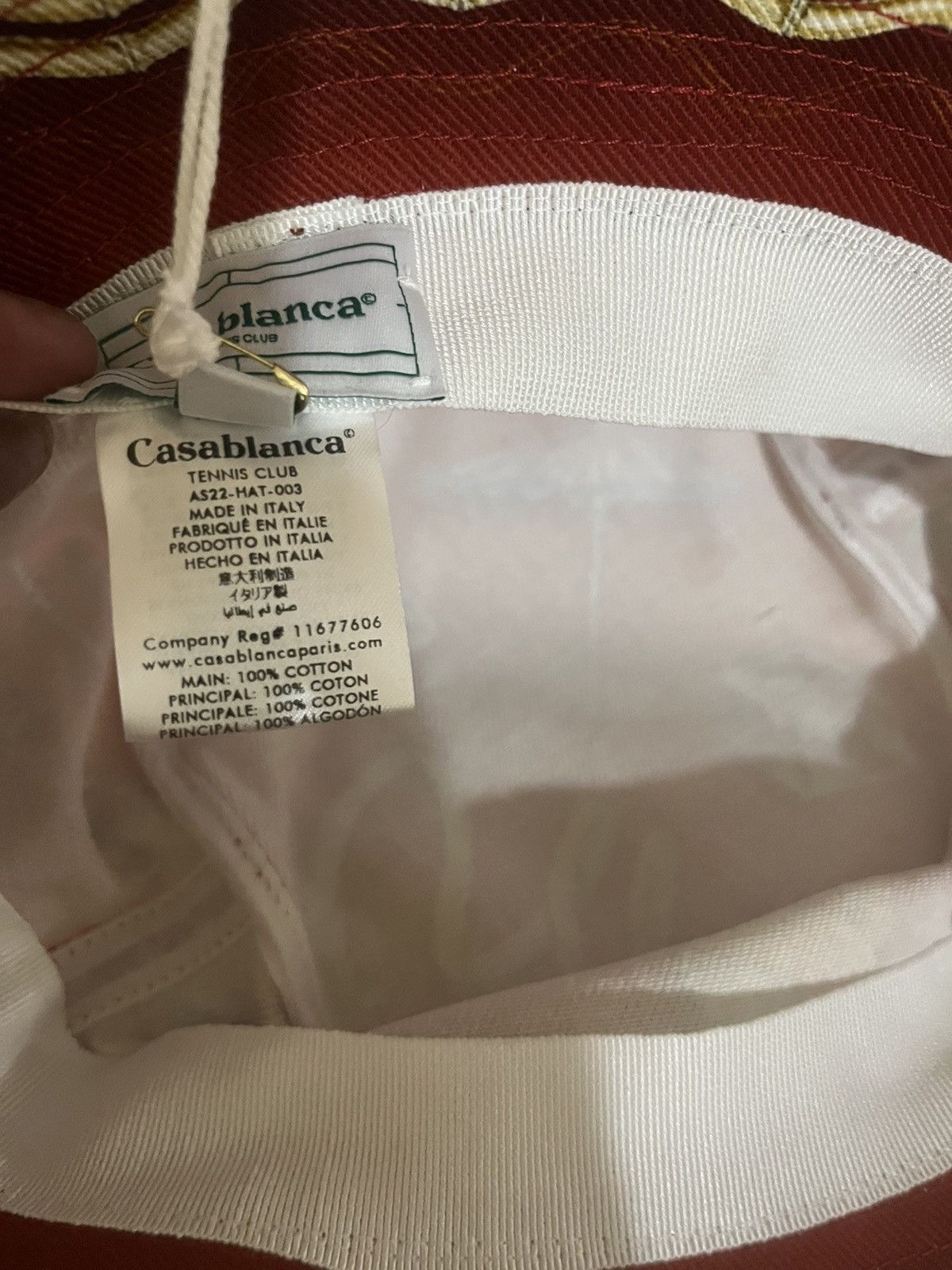 Casablanca Casablanca Printed Denim Bucket Hat Sz M/L Size ONE SIZE - 11 Thumbnail