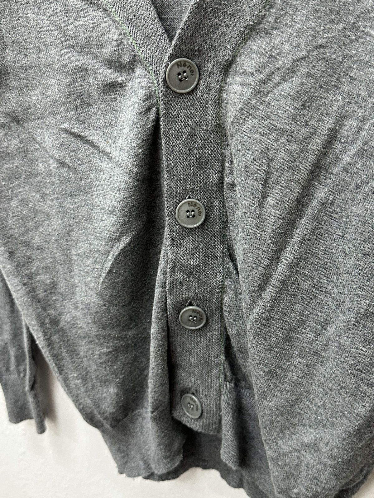 Issey Miyake Issey Miyake Ne-Net Grey Button Cardigan Knitted Size US S / EU 44-46 / 1 - 4 Thumbnail