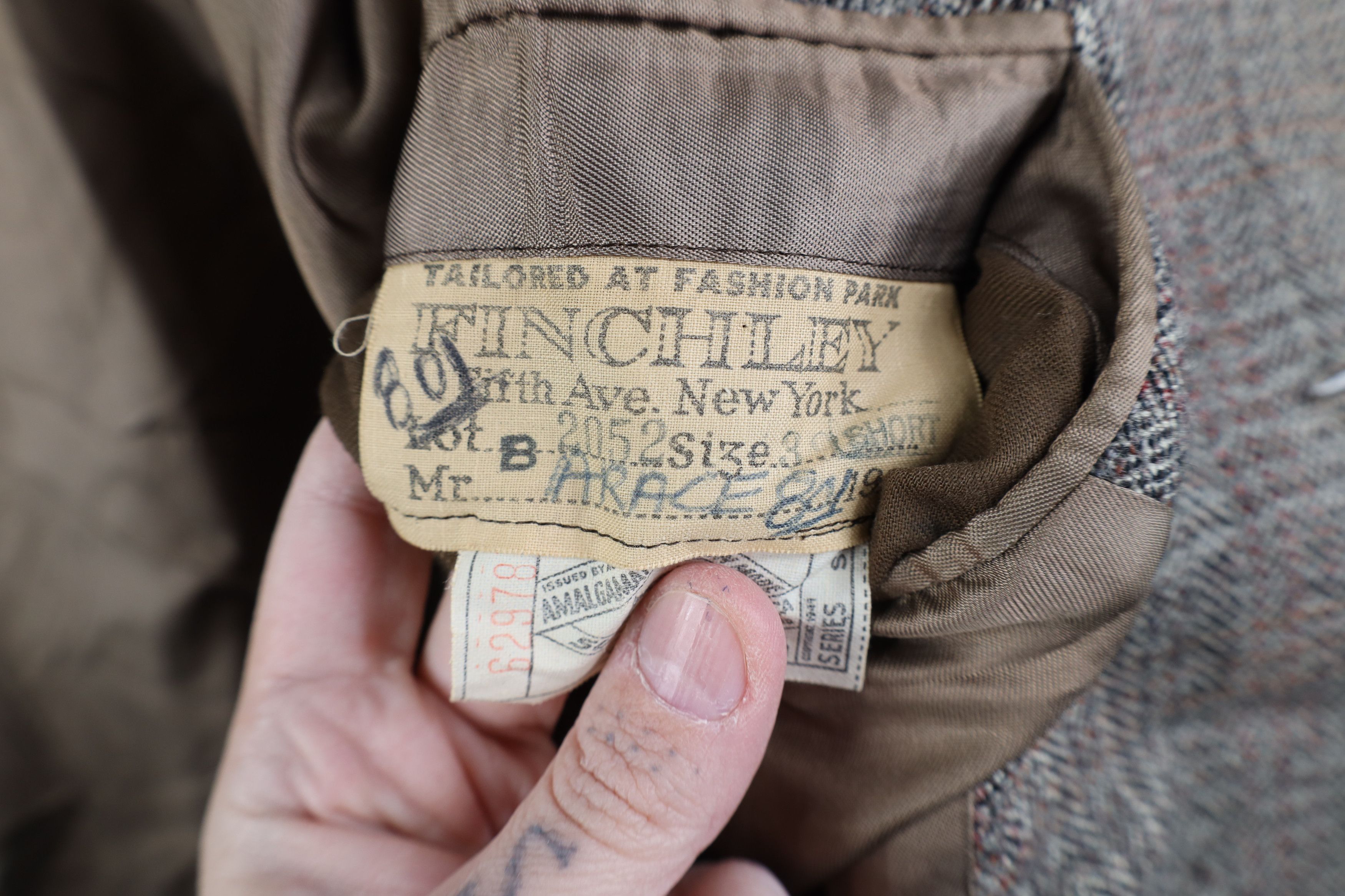 Vintage Vintage 40s 50s Streetwear Wool Tweed Overcoat Jacket USA Size US L / EU 52-54 / 3 - 12 Thumbnail