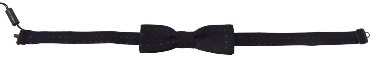 Dolce & Gabbana Elegant Silk Blue Bow Men's Tie Size ONE SIZE - 1 Thumbnail