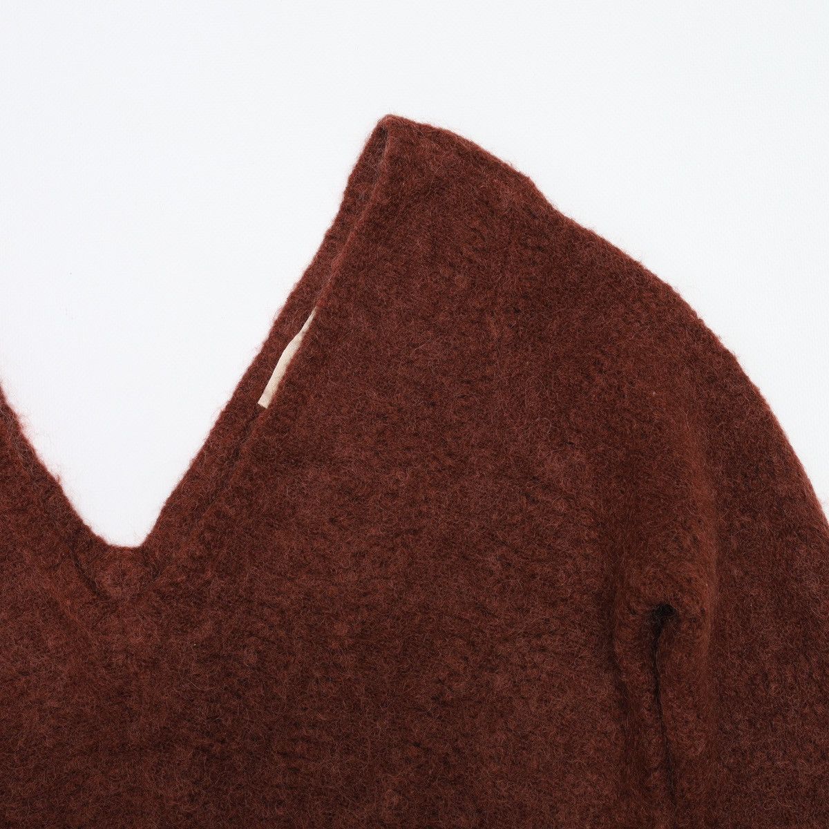 Sezane Sezane Kid Mohair Sweater Open V neck Size S / US 4 / IT 40 - 3 Thumbnail