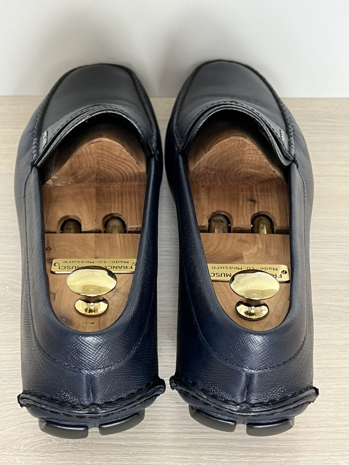 Prada Prada Saffiano Bi-Color Driving Loafers 2DD001 Size US 9.5 / EU 42-43 - 13 Thumbnail