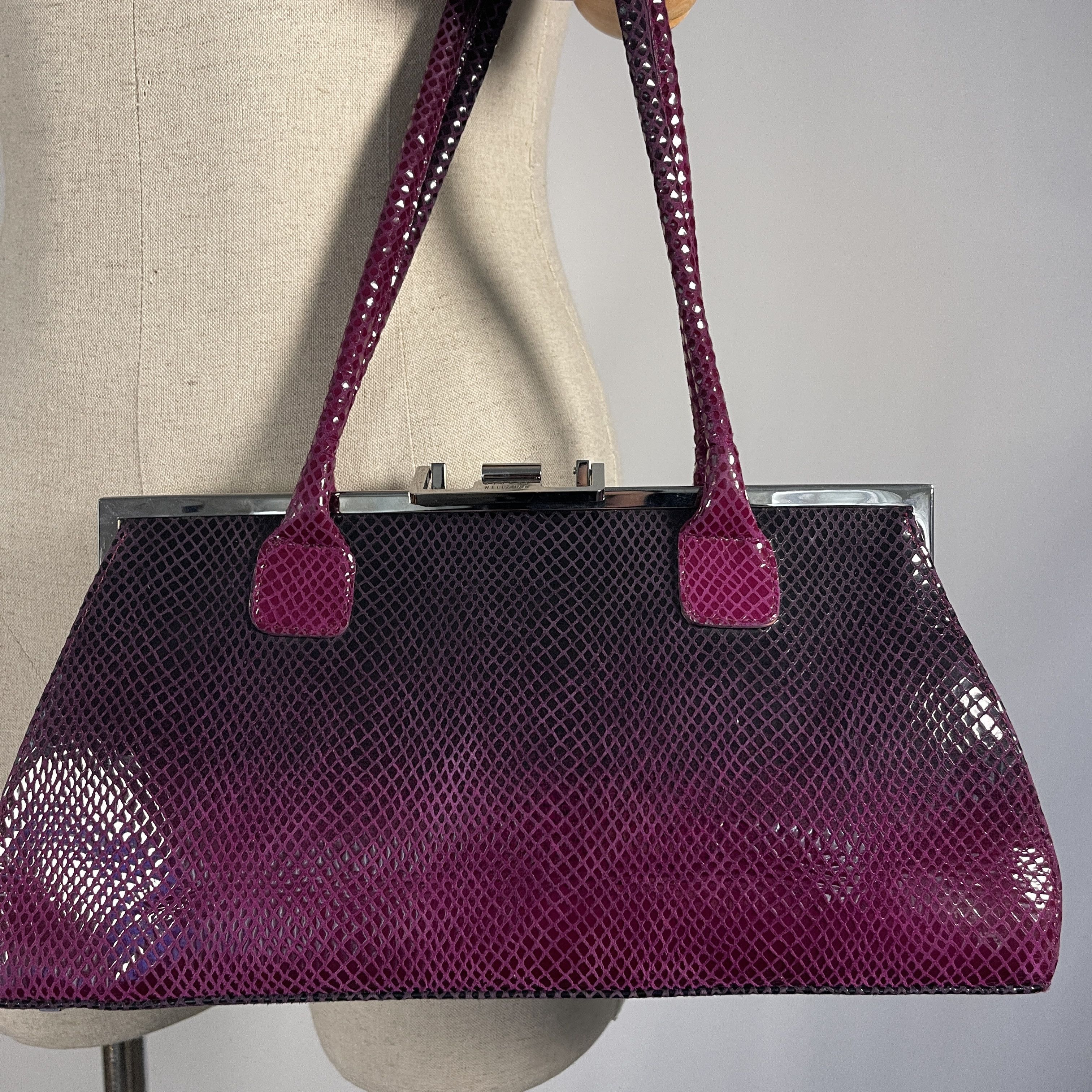 Stuart Weitzman STUART WEITZMAN Python Leather Bag Y2K style Size ONE SIZE - 4 Thumbnail