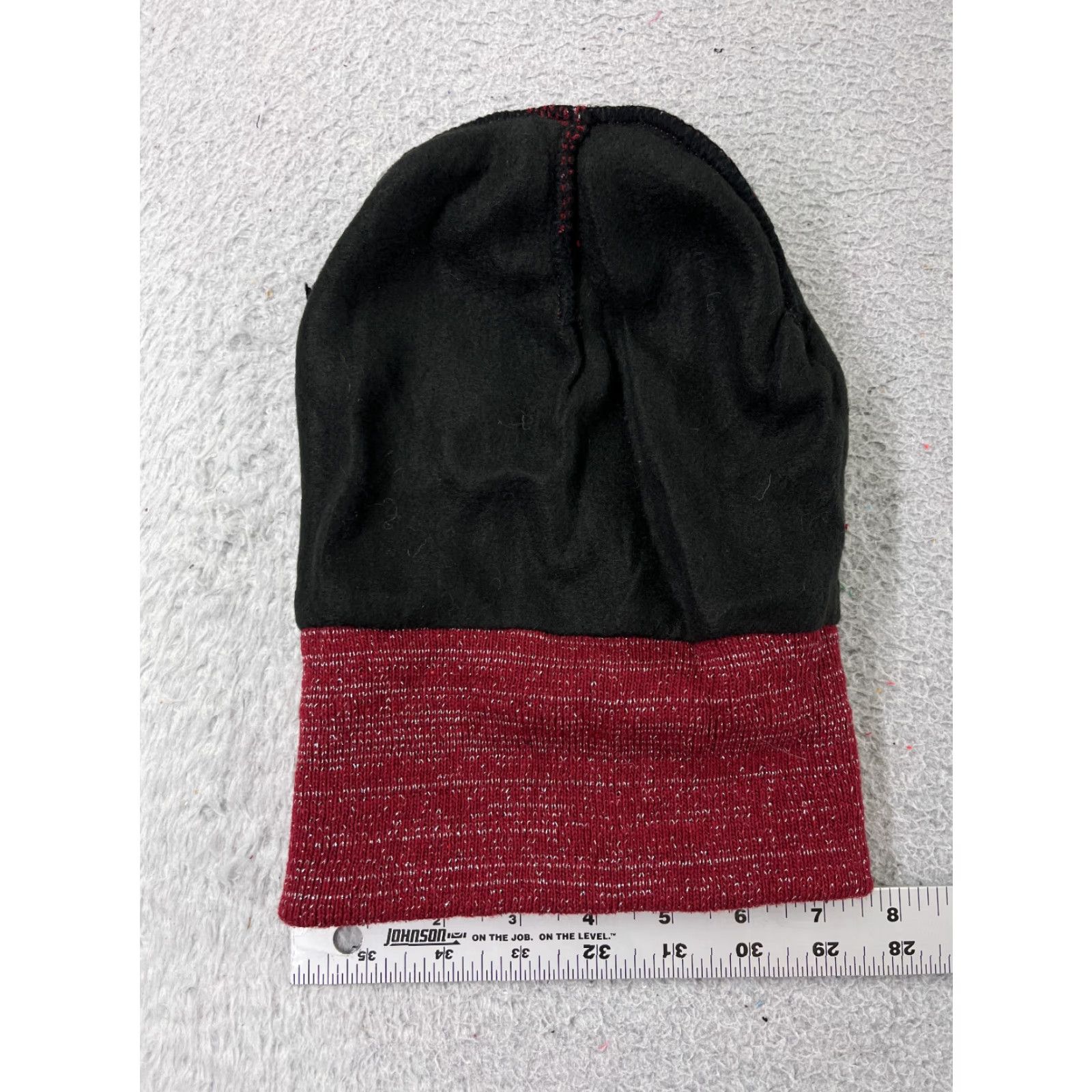 Vintage Family Dollar Hat Adult One Size Red Beanie Knit Sparkly Wool Poly Blend Lined Ski Unisex Adults Size ONE SIZE - 4 Thumbnail