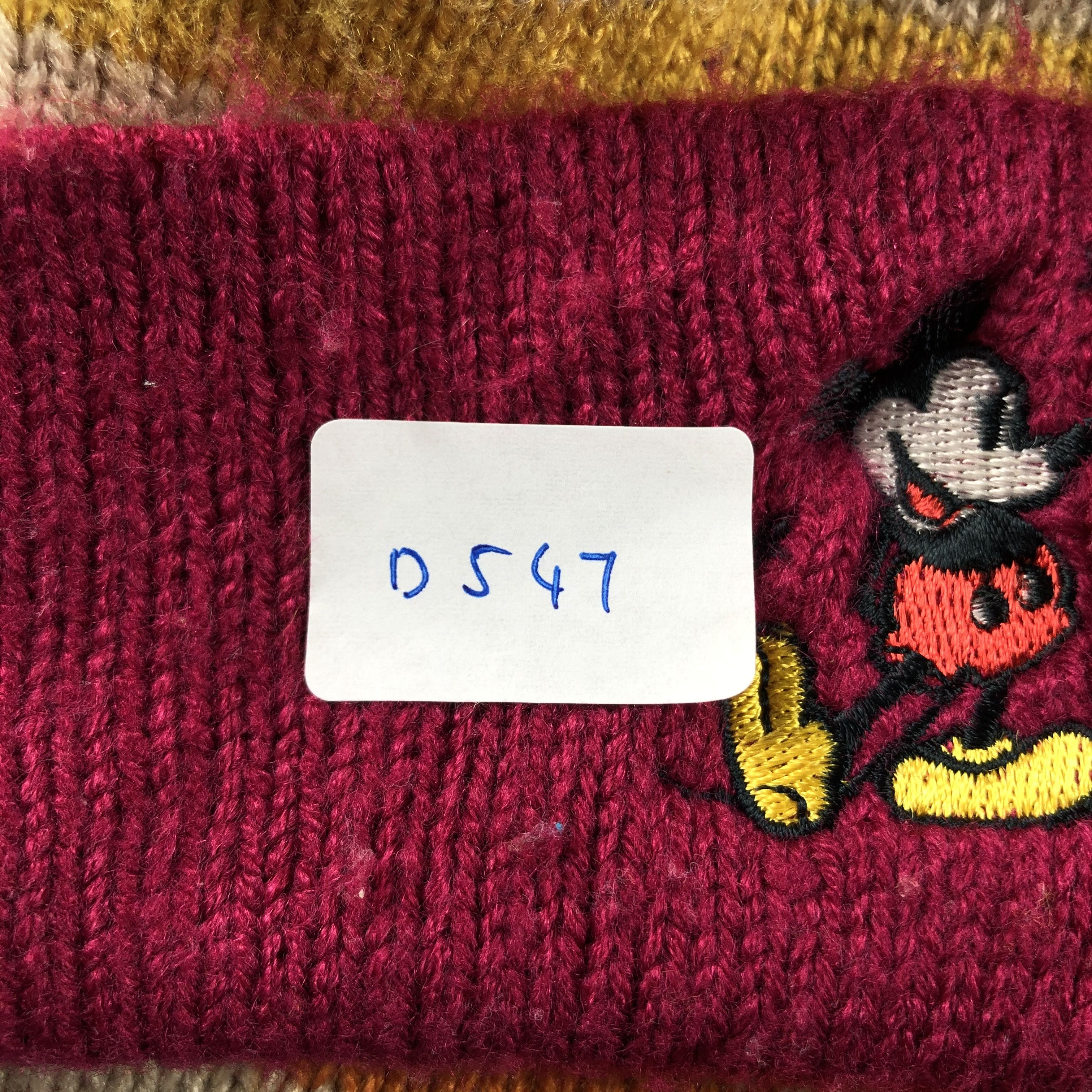 Disney × Mickey Mouse × Vintage Mickey Mouse Tokyo Disney Beanie Snow Hat Snow Cap -D547 Size ONE SIZE - 6 Thumbnail