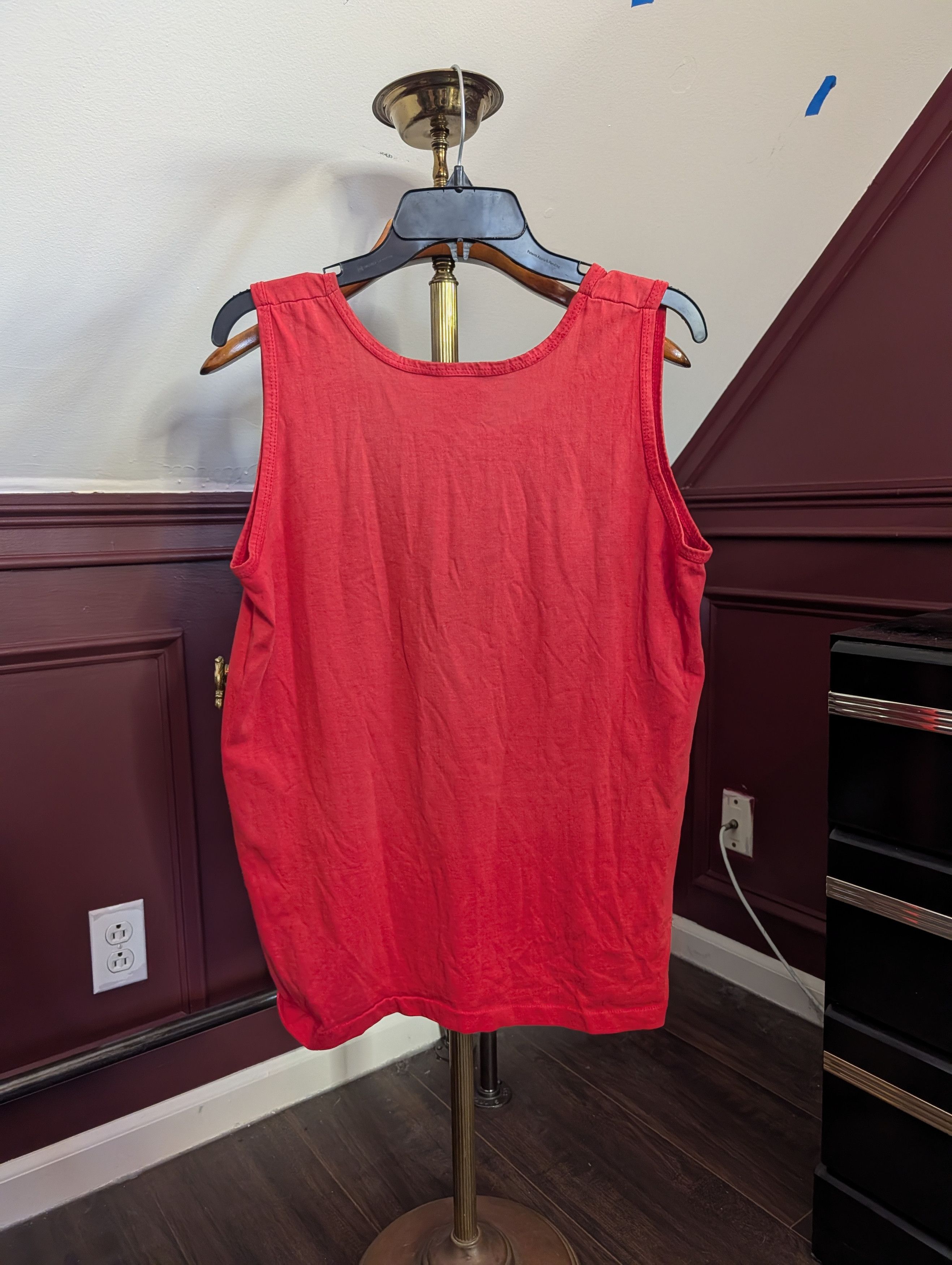 Vintage 90s single stitch MiUSA red Puerto Rico graphic tank top Size US M / EU 48-50 / 2 - 9 Thumbnail