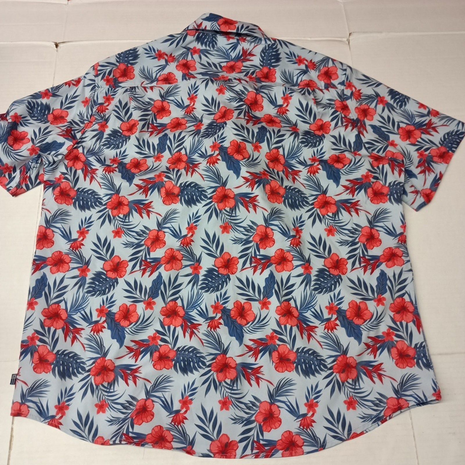 Chaps Chaps Everyday Performance Shirt Mens Size 2XL Blue Floral Size US XXL / EU 58 / 5 - 8 Thumbnail