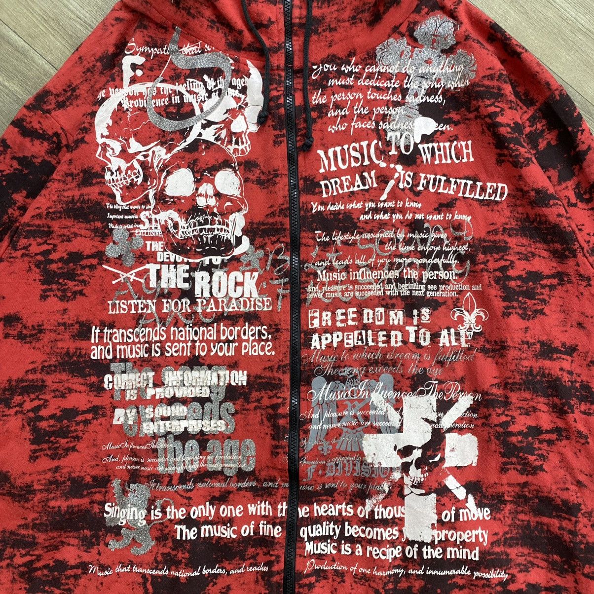 14th Addiction 2000s TimeStep Poem Skulls Mad Punk Lgb Style Fur Hoodie Size US XXL / EU 58 / 5 - 6 Thumbnail