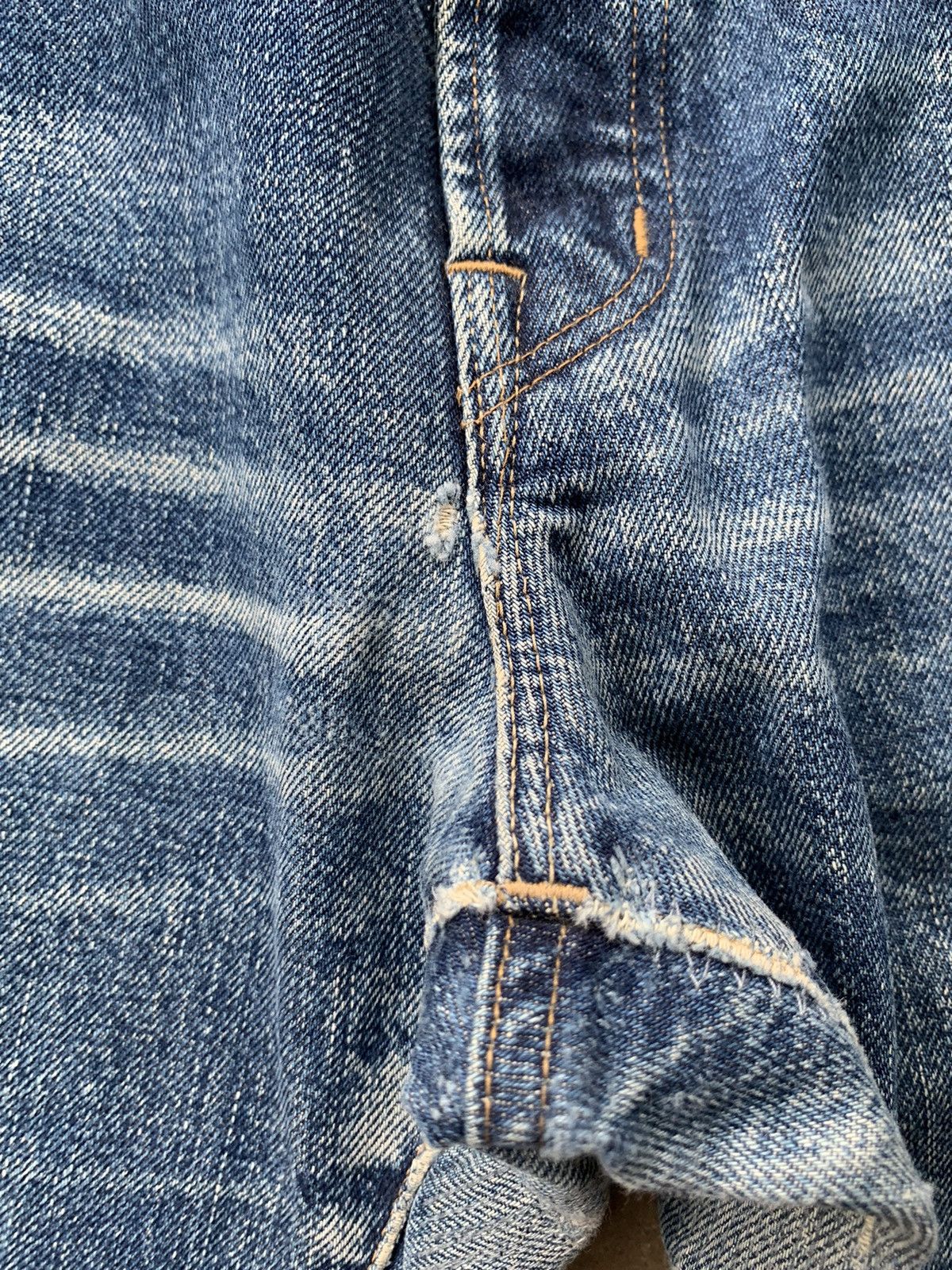 Japanese Brand vintage Okura Hr Market Selvedge Distressed denim Size US 34 / EU 50 - 18 Thumbnail