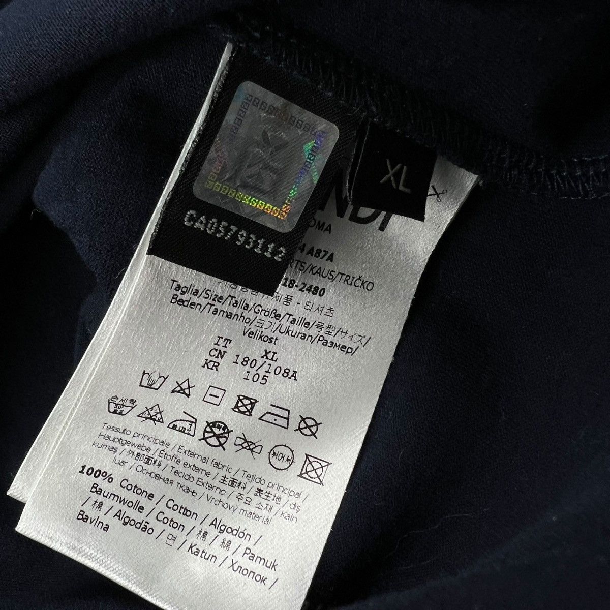 Fendi Fendi Roma Navy T Shirt Size US M / EU 48-50 / 2 - 4 Thumbnail
