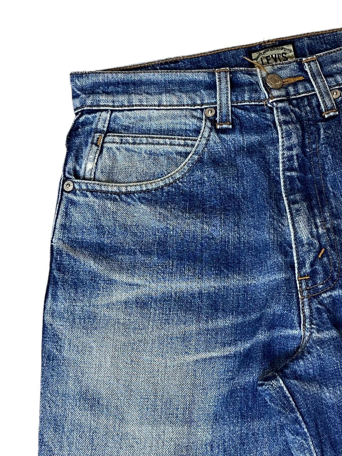 Levi's VINTAGE 90s LEVI’S 637 BIG ‘E’ TAPPERED JEANS Size US 29 - 6 Thumbnail