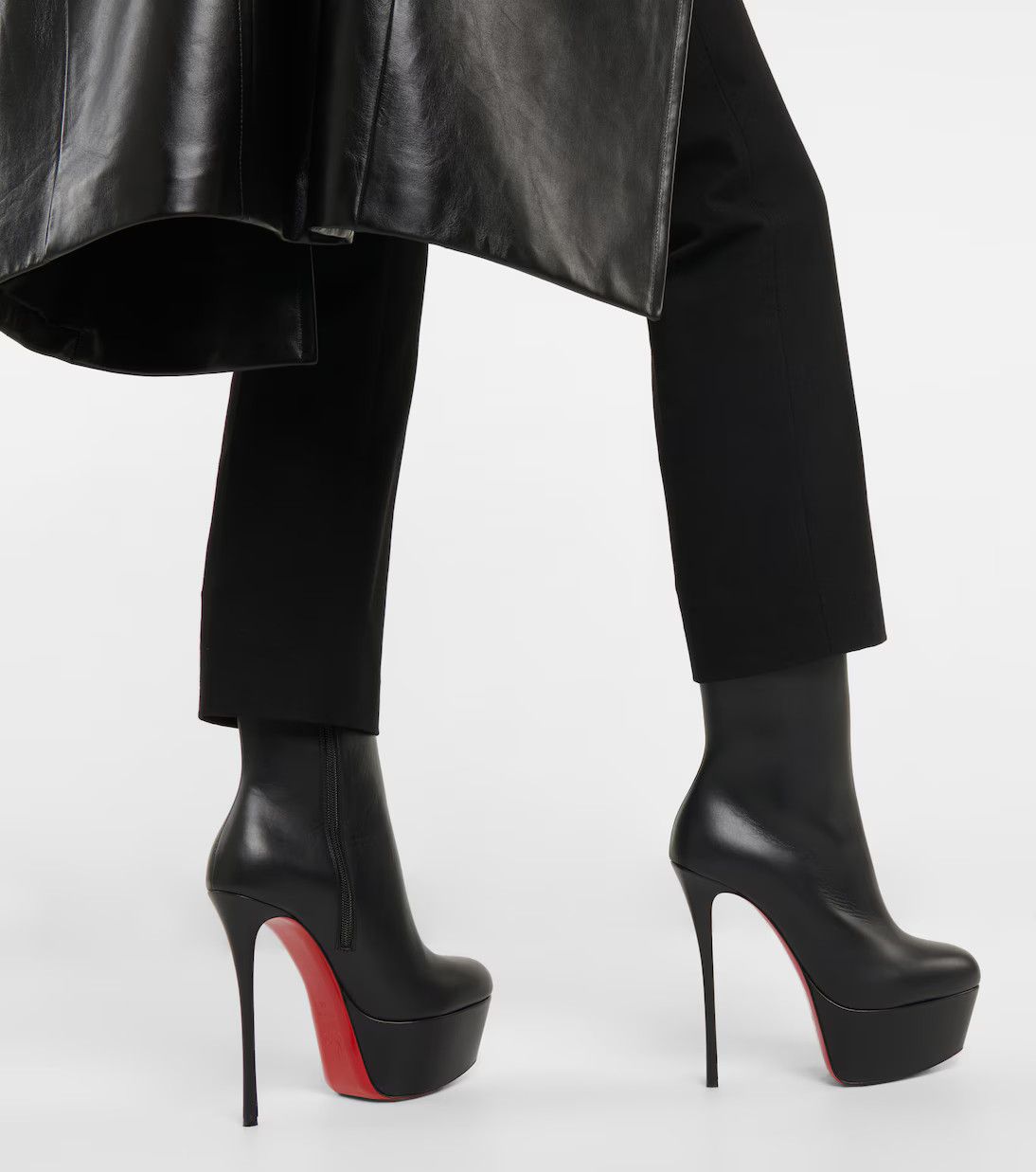 Christian Louboutin o1s1wg111224 Dolly Booty Alta 160 Calf in Black Size US 8 / IT 38 - 5 Thumbnail