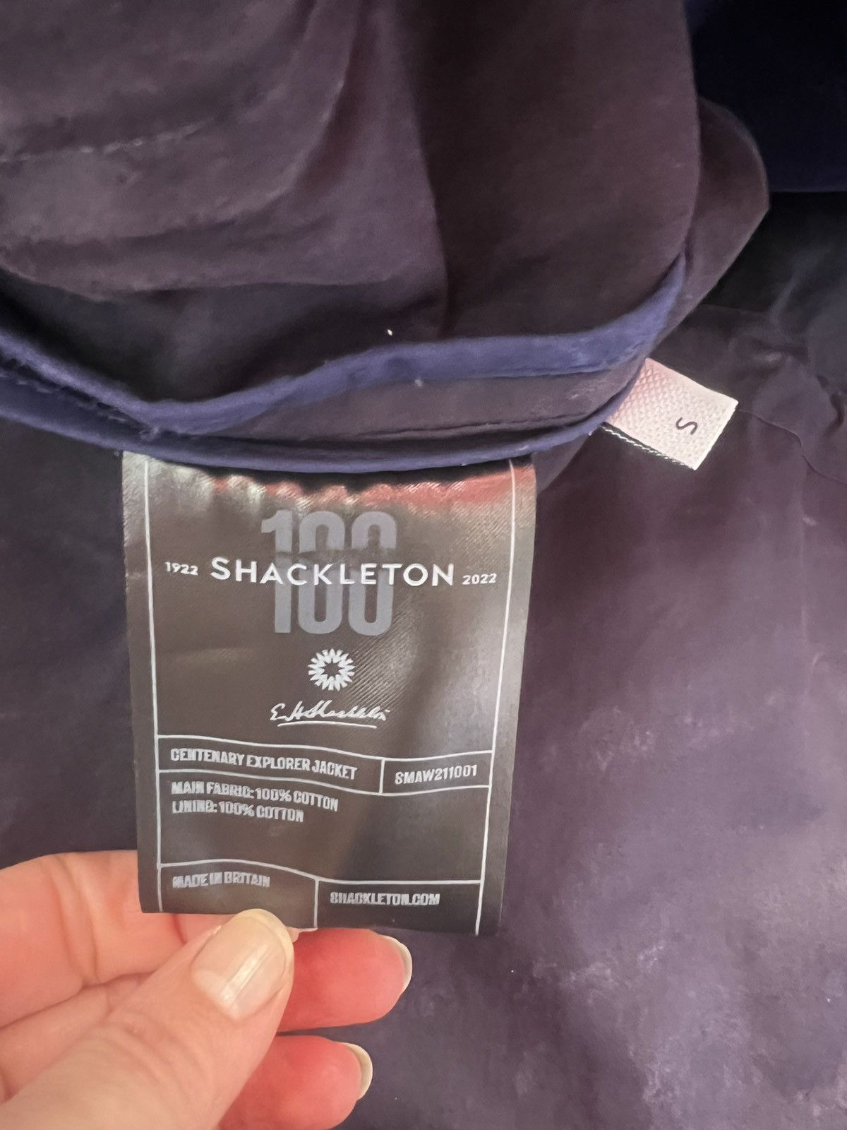Other Shackleton 100 Centenary Explorer Waxed Anorak Jacket Size S Size US S / EU 44-46 / 1 - 12 Thumbnail