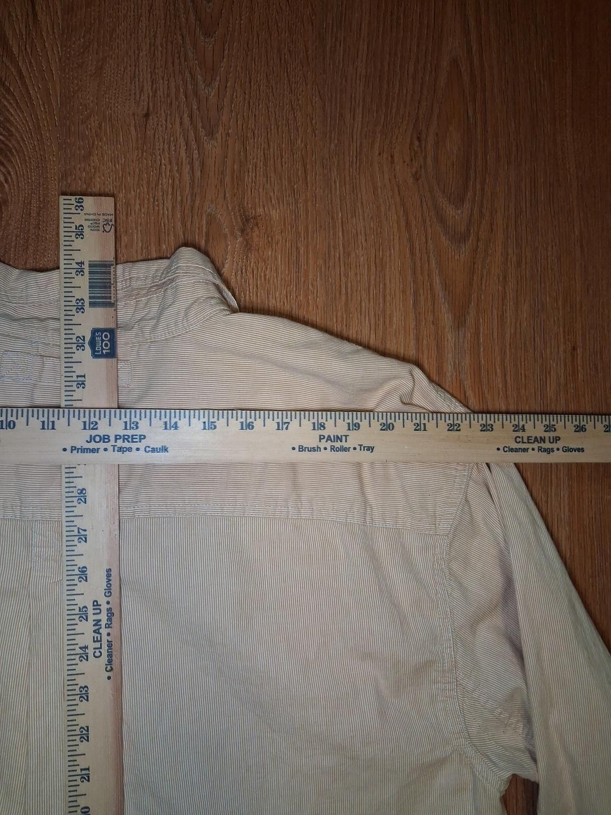 John Deere John Deere Pearl Snap Shirt Mens XXL Orange Striped Cotton Size US XXL / EU 58 / 5 - 9 Thumbnail