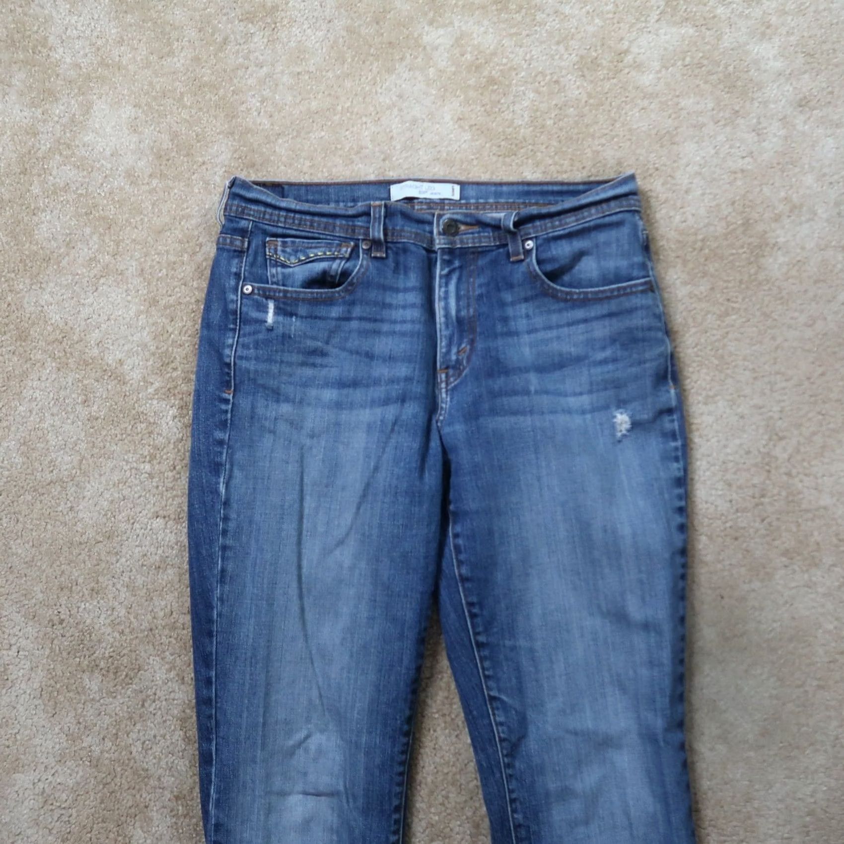 Levi's Levi's 505 Jeans Womens 8 Straight Leg Denim Blue 33in Inseam 30 Waist Stretch Pockets Regular Size Type Jeans Size 30" / US 8 / IT 44 - 2 Thumbnail