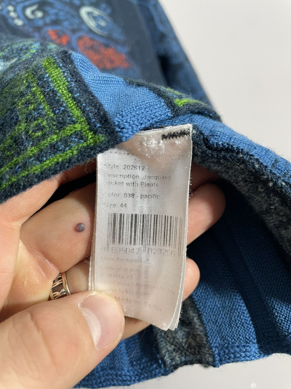 Other Ivko knit Jacquard jacket with Pleats Avant Gard style Size M / US 6-8 / IT 42-44 - 12 Thumbnail
