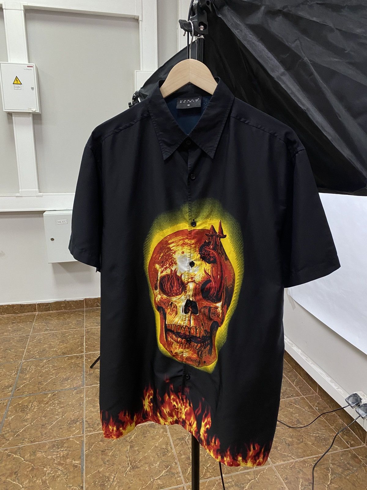 If Six Was Nine 🔥🕸💀 Vintage Skull Death Devil 666 shirt Size US M / EU 48-50 / 2 - 1 Thumbnail