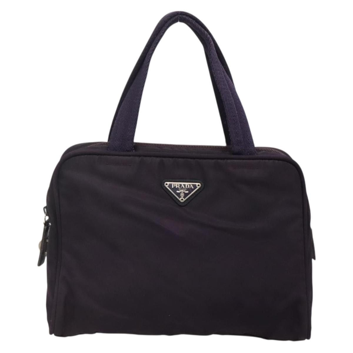 Prada PRADA Hand Bag Nylon Purple Silver Size ONE SIZE - 2 Thumbnail