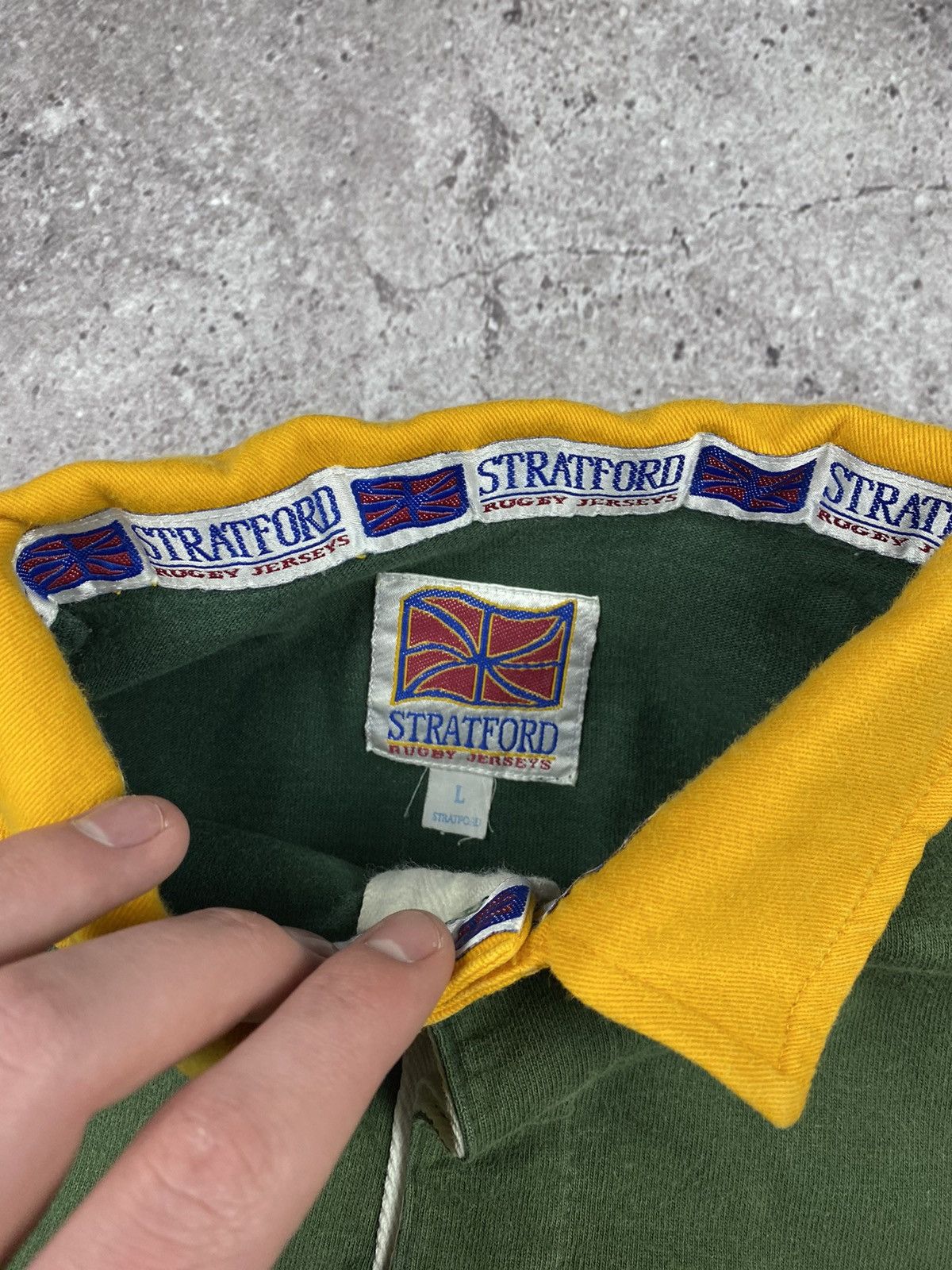 Cotton Traders × Vintage South Africa 80’s Faded Rugby Jersey Vintage Longsleeve Size US L / EU 52-54 / 3 - 5 Thumbnail