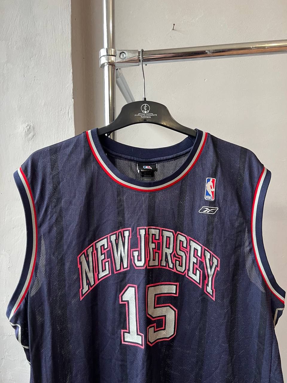 NBA VINTAGE NEW JERSEY NETS #15 CARTER REEBOK BASKETBALL JERSEY Size US L / EU 52-54 / 3 - 3 Thumbnail
