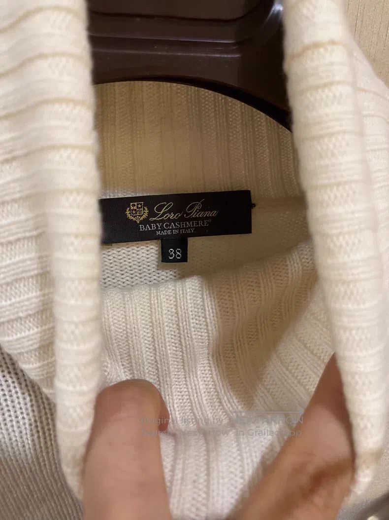 Loro Piana Loro Piana White Baby Cashmere Sweater Size XS / US 0-2 / IT 36-38 - 3 Thumbnail