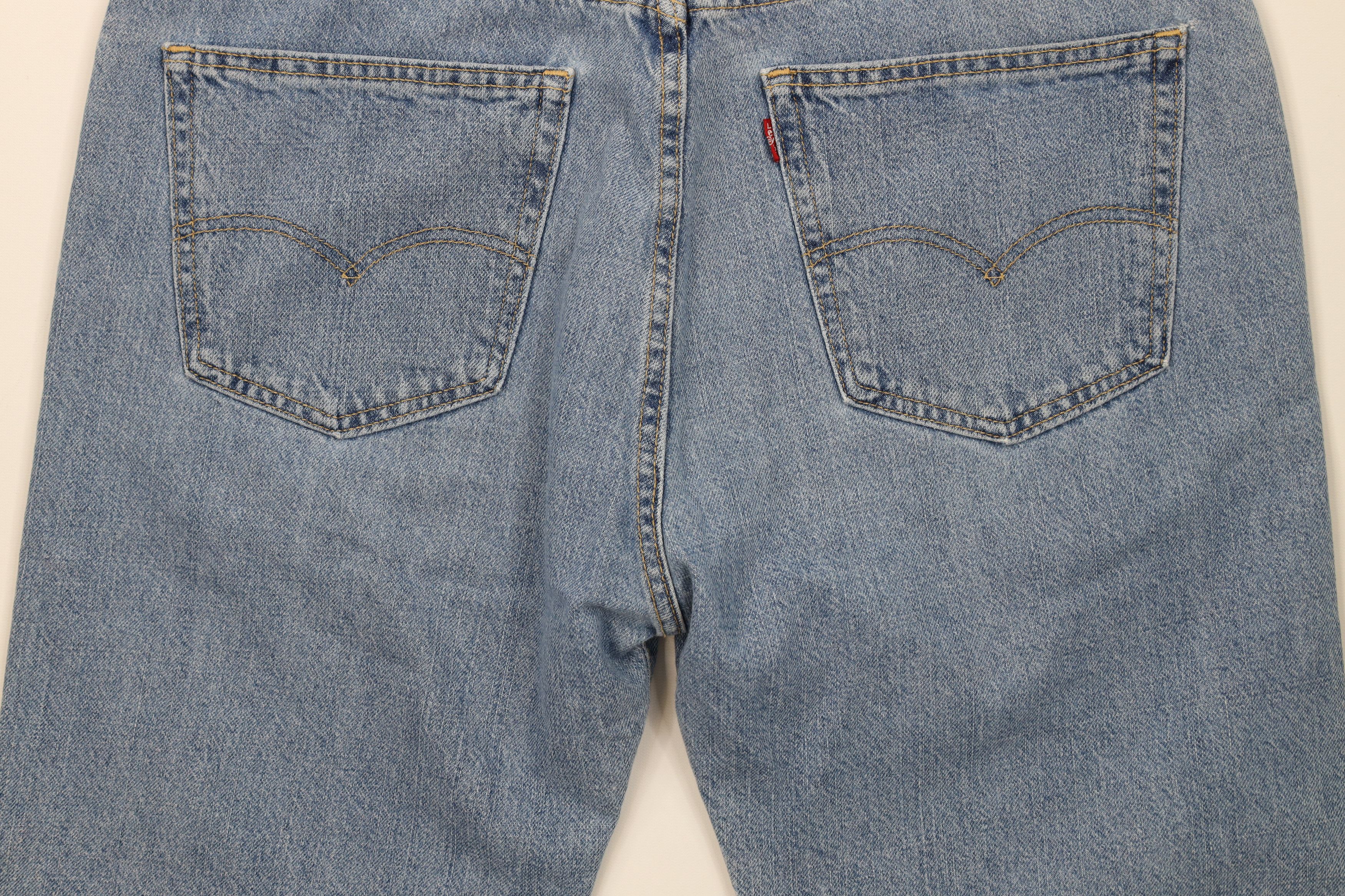 Levi's Vintage Y2K Levis 505 Fit Denim Jean Shorts Jorts Blue Size US 38 / EU 54 - 13 Thumbnail
