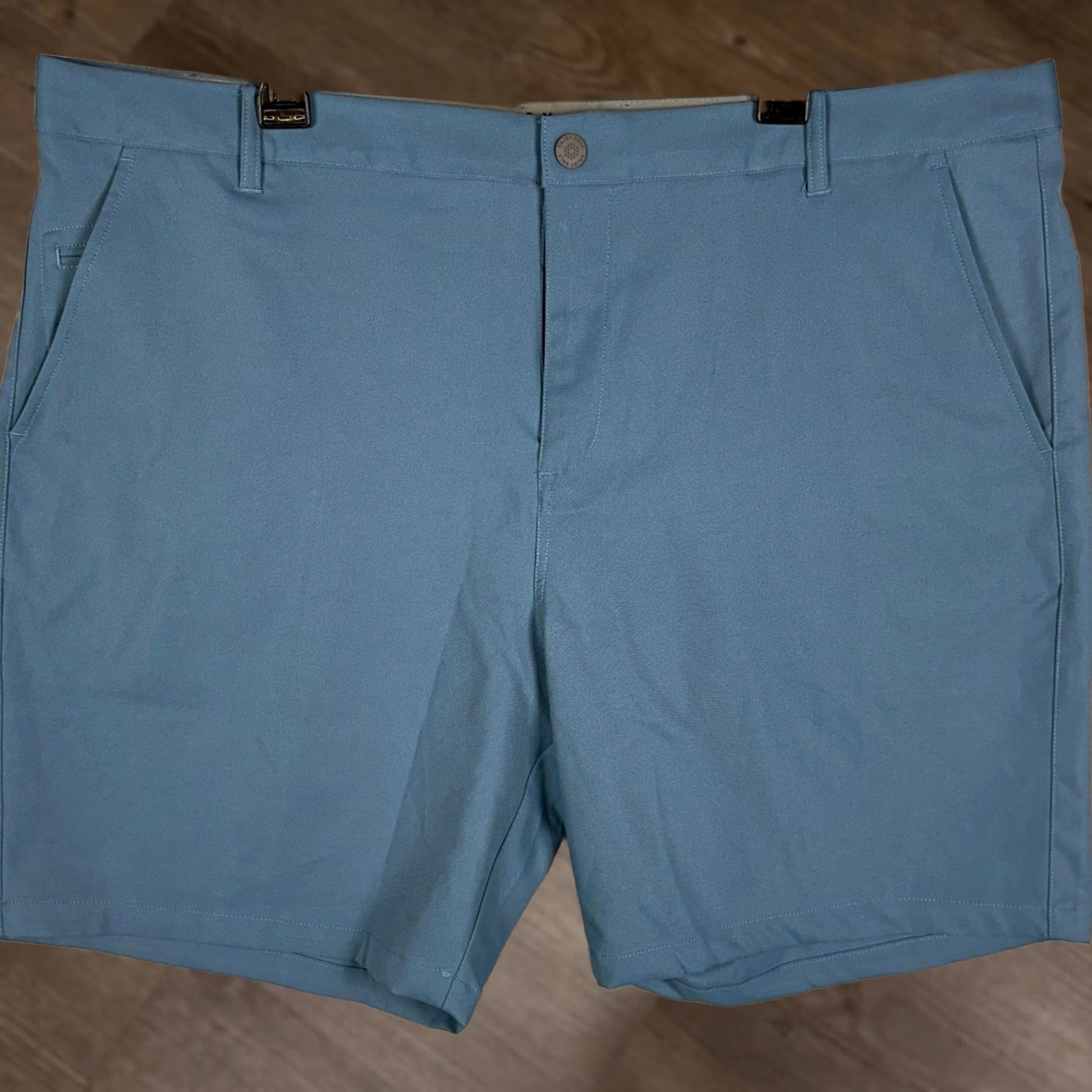 Puma Puma Golf Shorts Mens 42 Blue Grey Performance Chinos Flat Front Athletic Logo Size US 42 / EU 58 - 1 Thumbnail