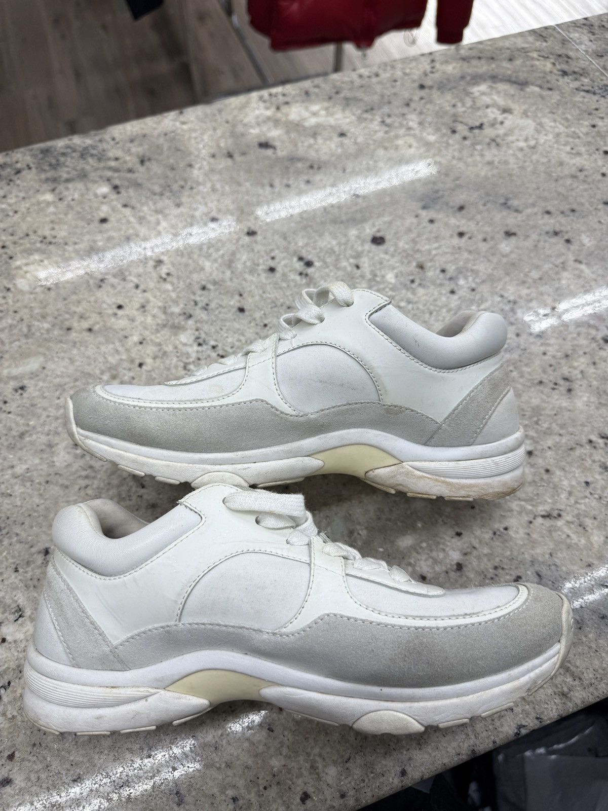 Chanel Chanel White Runners Size US 6.5 / IT 36.5 - 2 Thumbnail